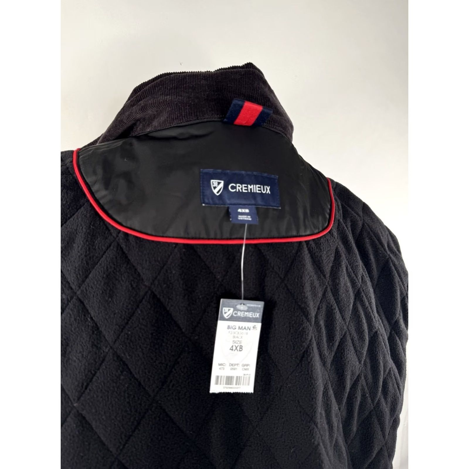 Cremieux Cremieux Vest Shirt Big 4X Black Full Zip Hunting Quilted Ranch Field Chore Rain Coat Men VINTAGE? Size US XXL / EU 58 / 5 - 6 Thumbnail