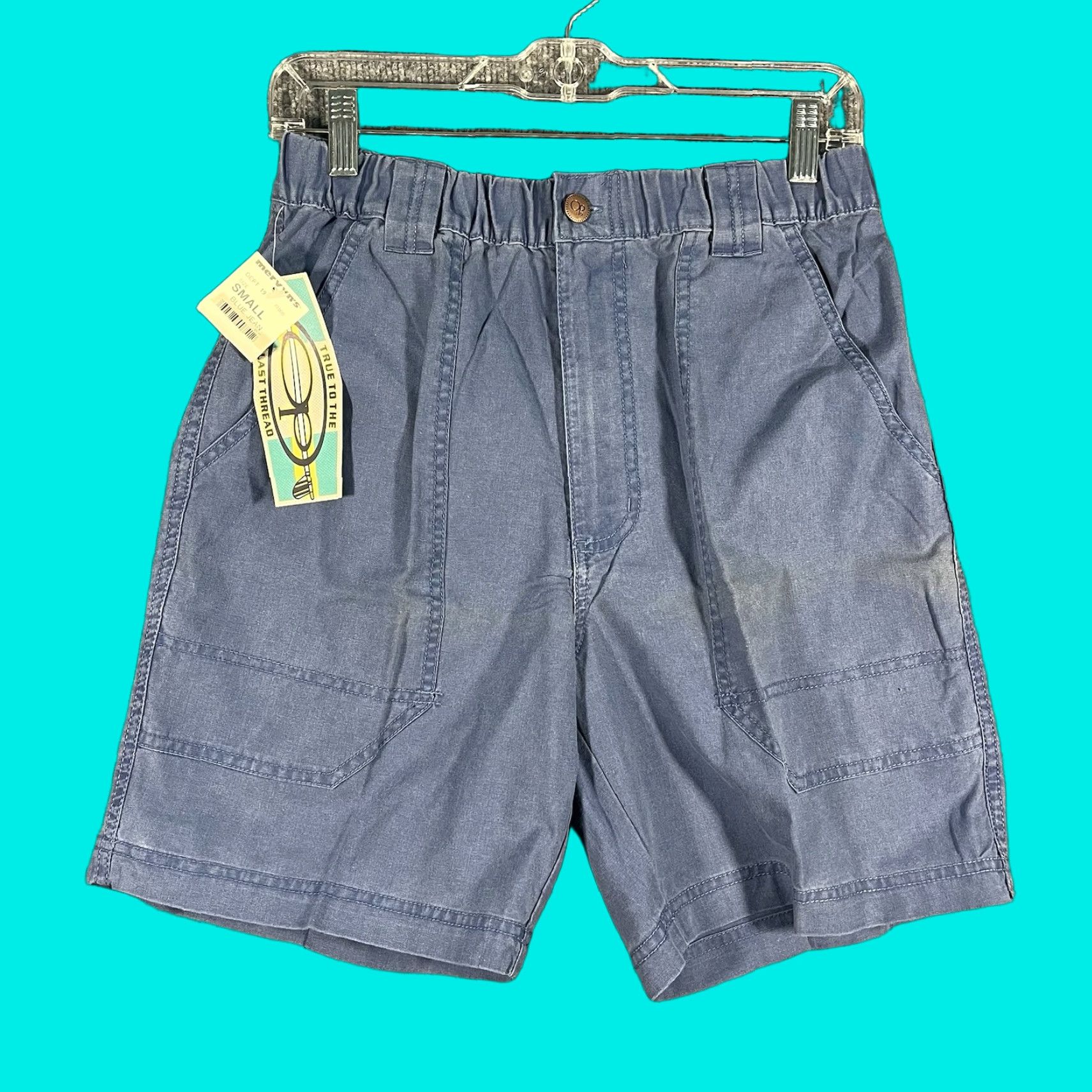 Ocean Pacific VINTAGE Op Ocean Pacific Shorts Bermuda Mens 25 Waist Beach 80s Surf Skate NEW Blue Size US 29 - 1 Thumbnail
