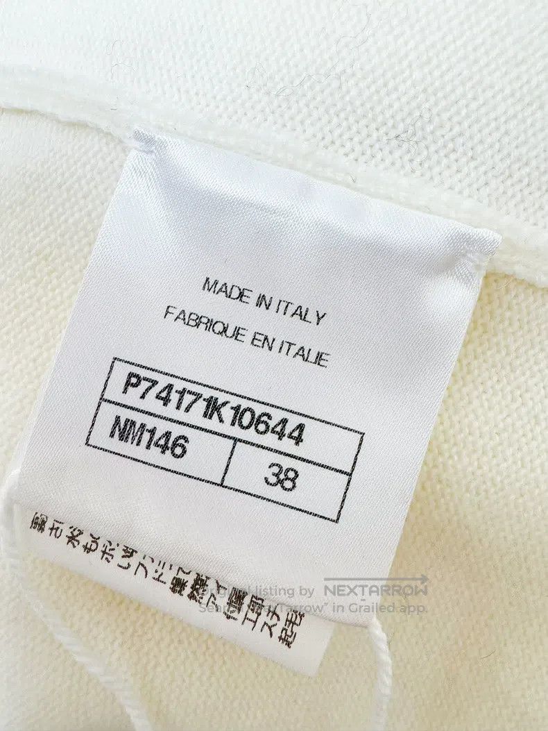 Chanel Chanel 23C white cashmere black sequin lapel knitted long- Size XS / US 0-2 / IT 36-38 - 7 Thumbnail