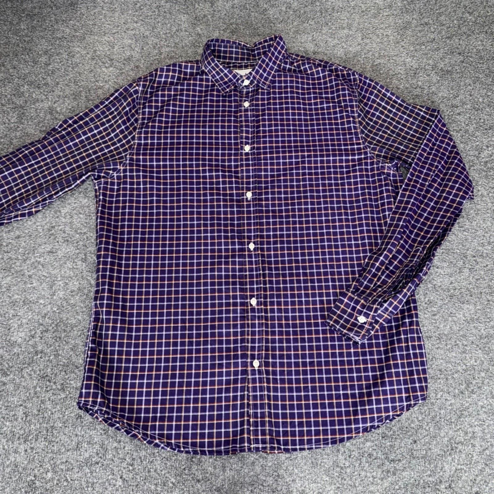 Frank & Eileen Frank & Eileen Paul Shirt Mens Large Purple Plaid Button Up Size US L / EU 52-54 / 3 - 1 Thumbnail