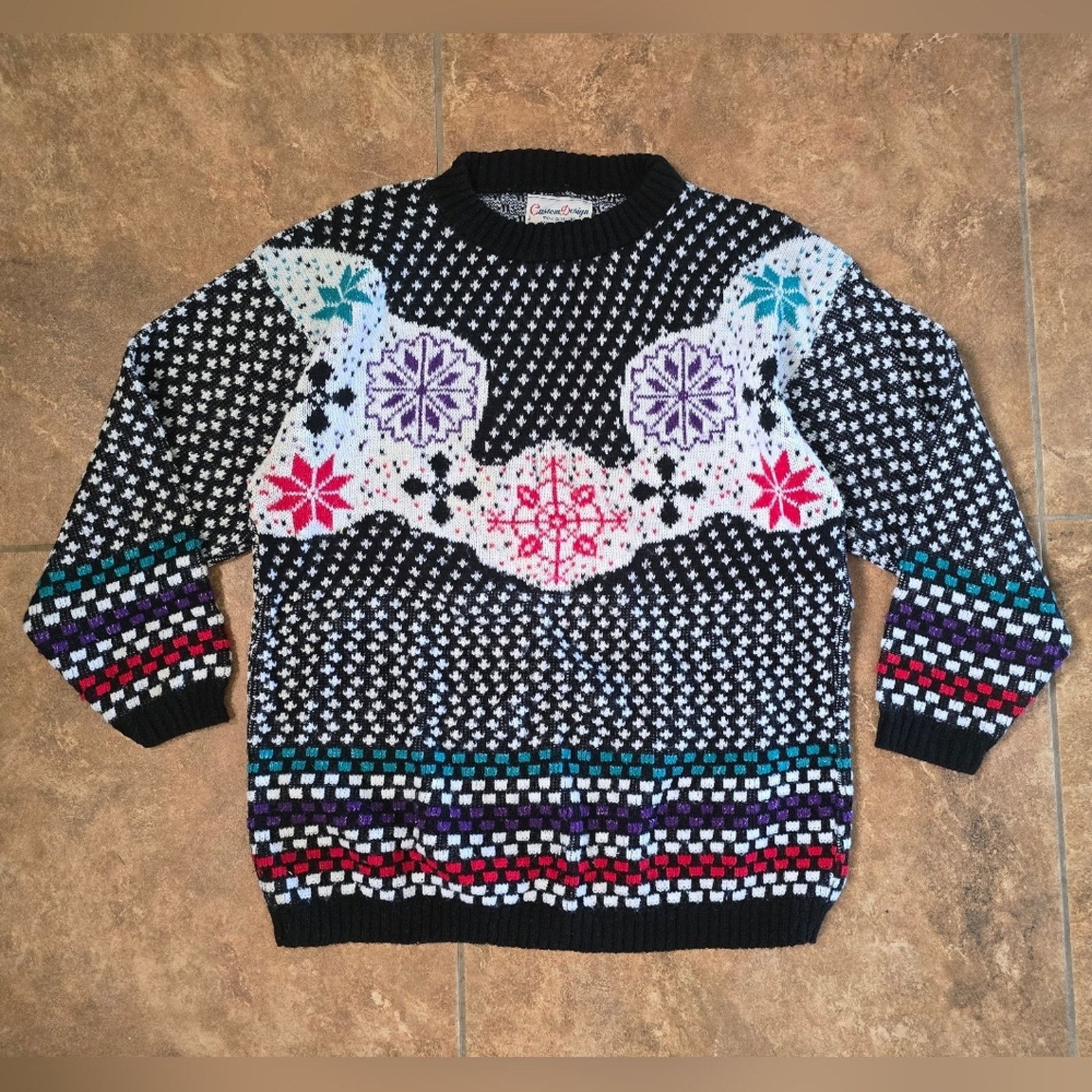 Other Multicolored | CUSTOM DESIGN | Sweater Long Sleeve Size S / US 4 / IT 40 - 1 Thumbnail