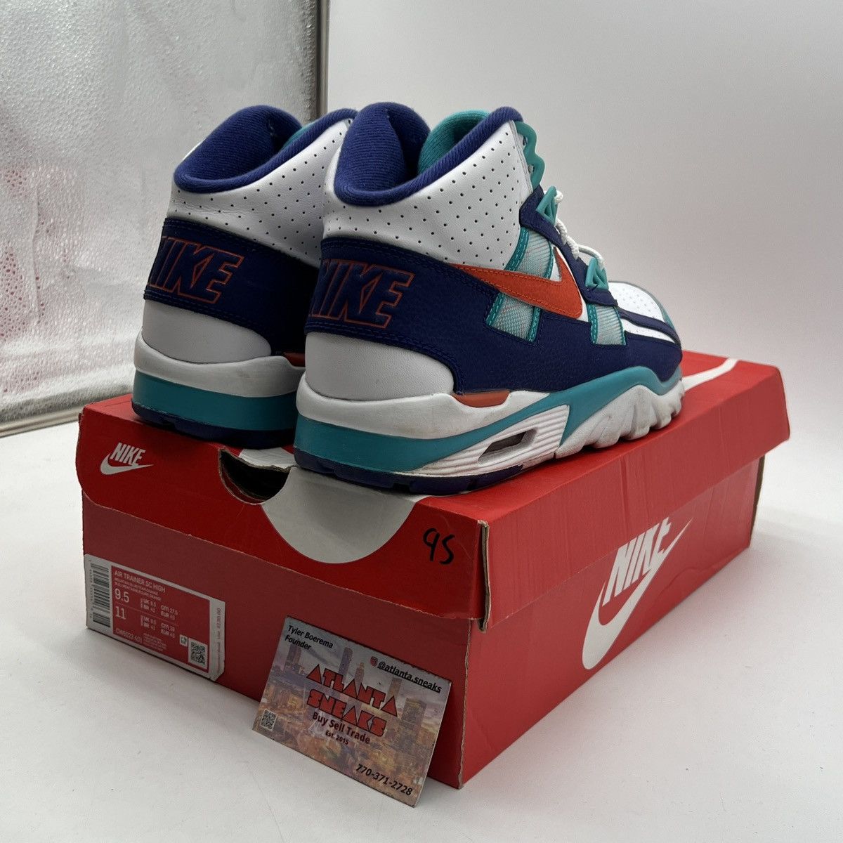 Nike Air trainer high Miami Dolphins Size US 9.5 / EU 42-43 - 5 Thumbnail