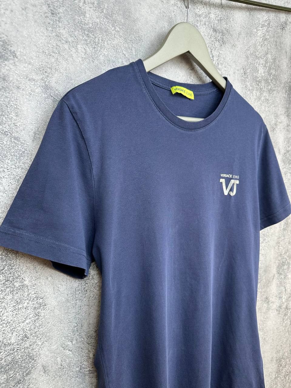 Versace Versace Jeans VJ Logo T-Shirt Blue Crew Neck Tee SS Size US M / EU 48-50 / 2 - 3 Thumbnail