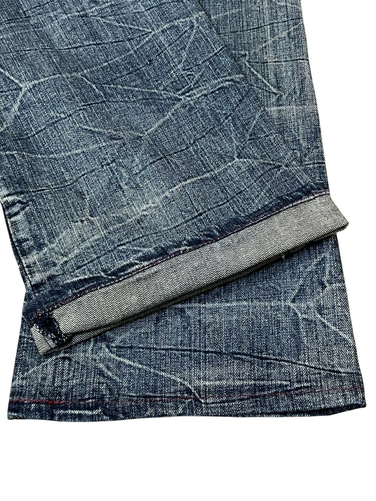 semanticdesign SICK🔥VINTAGE SEMANTIC DESIGN JAPAN DISTRESSED FLARED JEANS Size US 31 - 13 Thumbnail