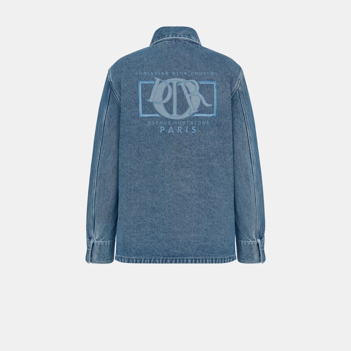 Dior o1bcso1str0226 Charm Overshirt in Blue Size US M / EU 48-50 / 2 - 2 Thumbnail