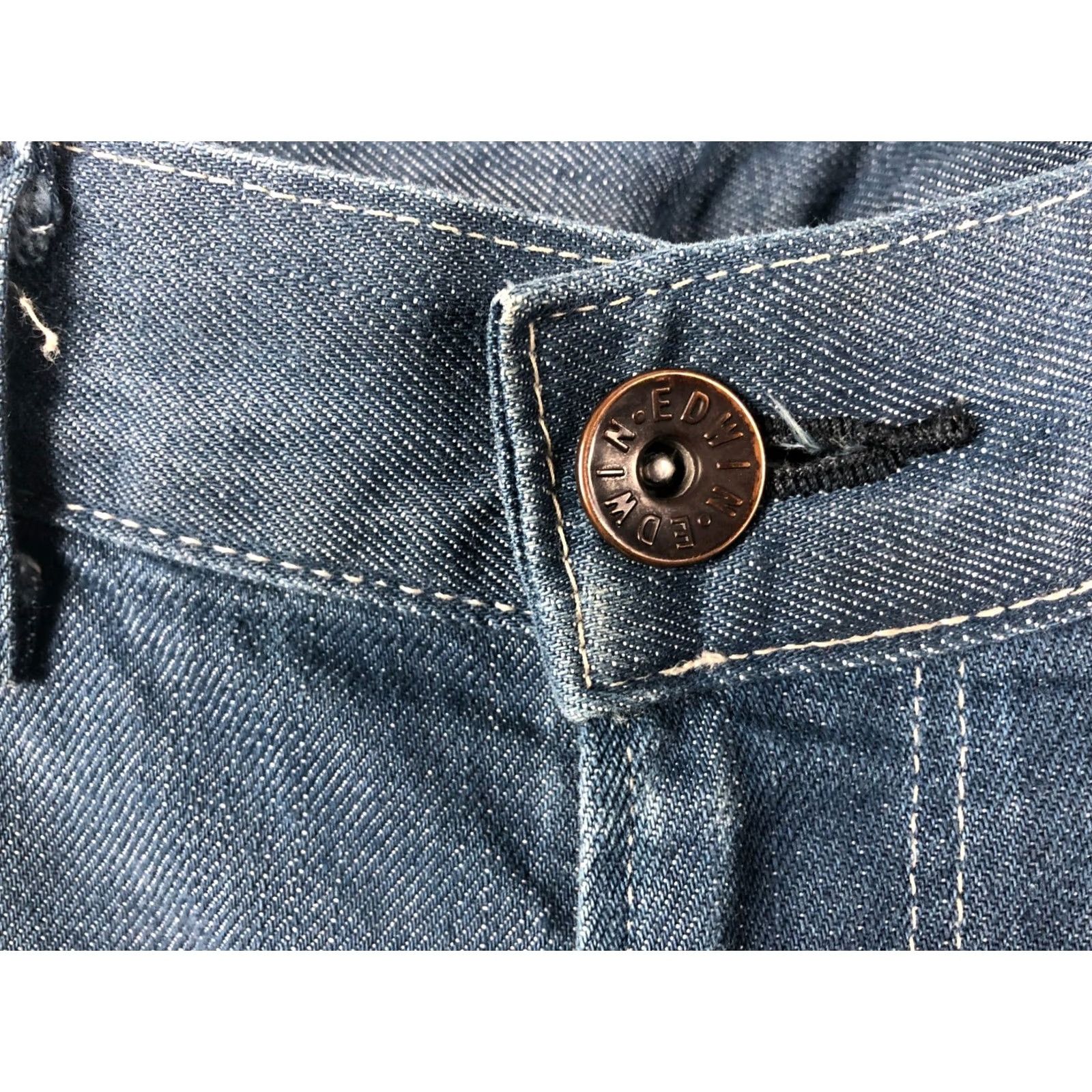 Edwin Edwin Jeans Men 32x34 Denim Cotton Blue Straight Regular Vintage No Size US 32 / EU 48 - 5 Thumbnail