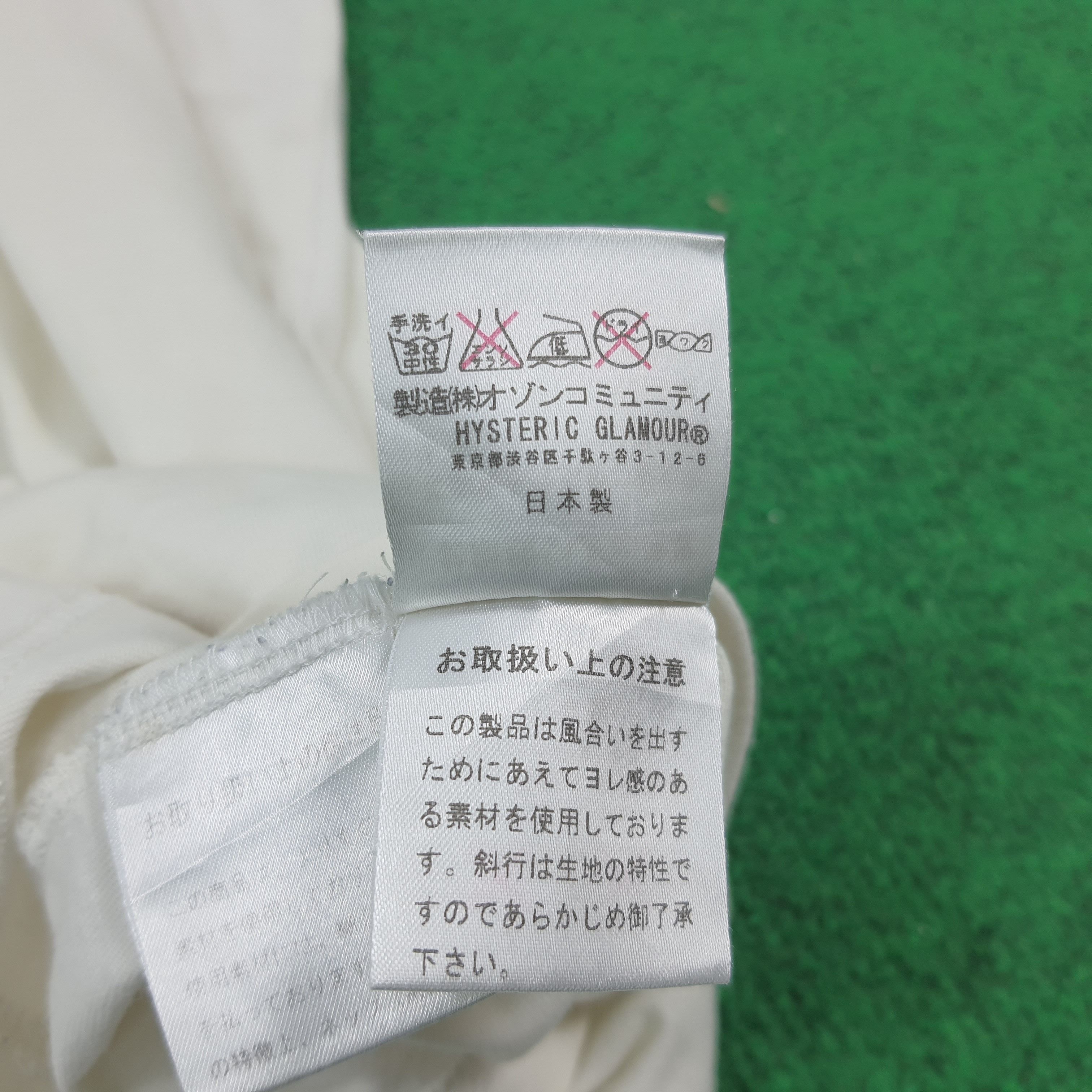 Hysteric Glamour Vintage Hysteric Glamour Japanese Brand Tshirt C294N68 Size US M / EU 48-50 / 2 - 8 Thumbnail