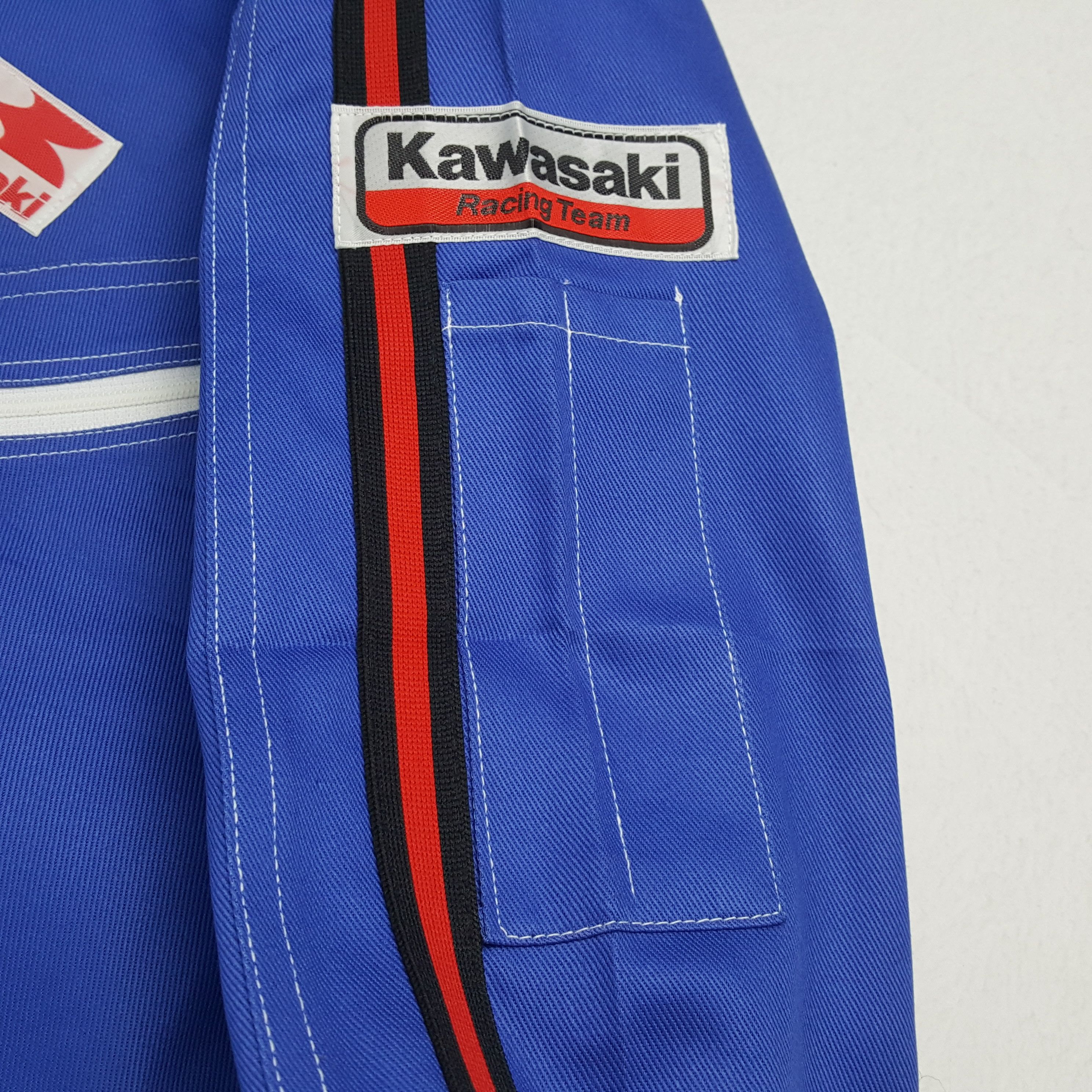 Japanese Brand × Vintage KAWASAKI Racing Crew Style Motorsports Coverall Jacket Size US L / EU 52-54 / 3 - 11 Thumbnail