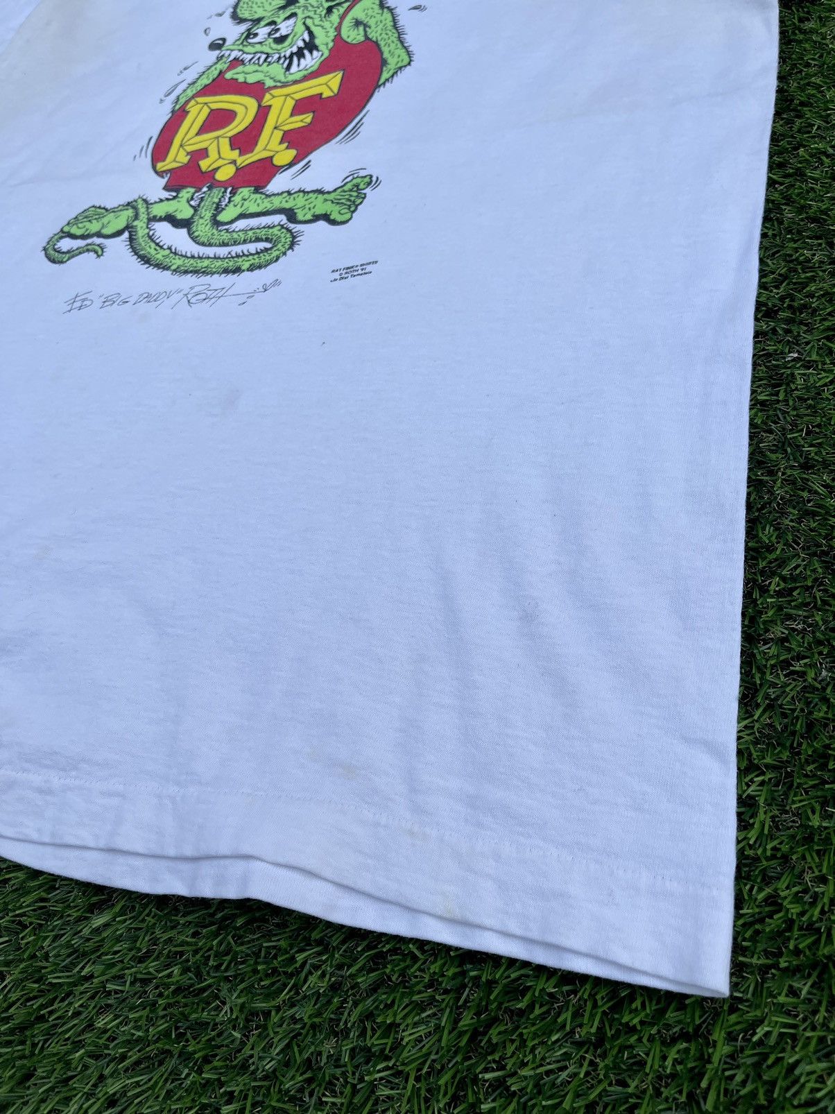 Band Tees × Vintage vintage 90s Rat fink shirt U.S.A Size US XL / EU 56 / 4 - 5 Thumbnail