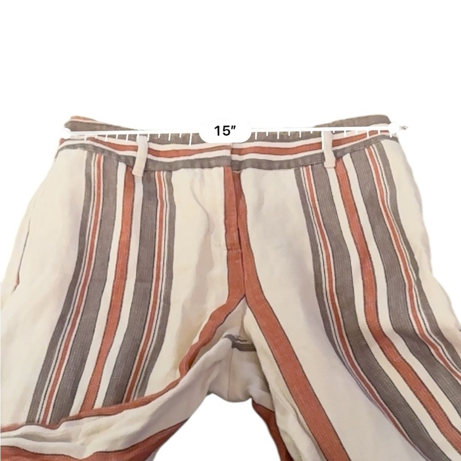 Rebecca Minkoff Rebecca Minkoff Molly Striped High Rise Straight Pants 6 Size 28" / US 6 / IT 42 - 11 Thumbnail