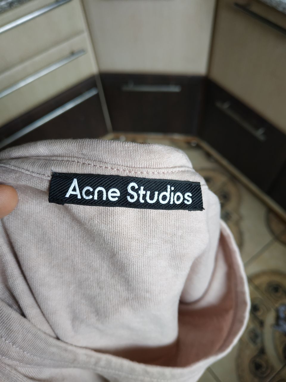 Acne Studios Acne Studios Face Patch Logo T-Shirt Beige Size L Size US L / EU 52-54 / 3 - 5 Thumbnail