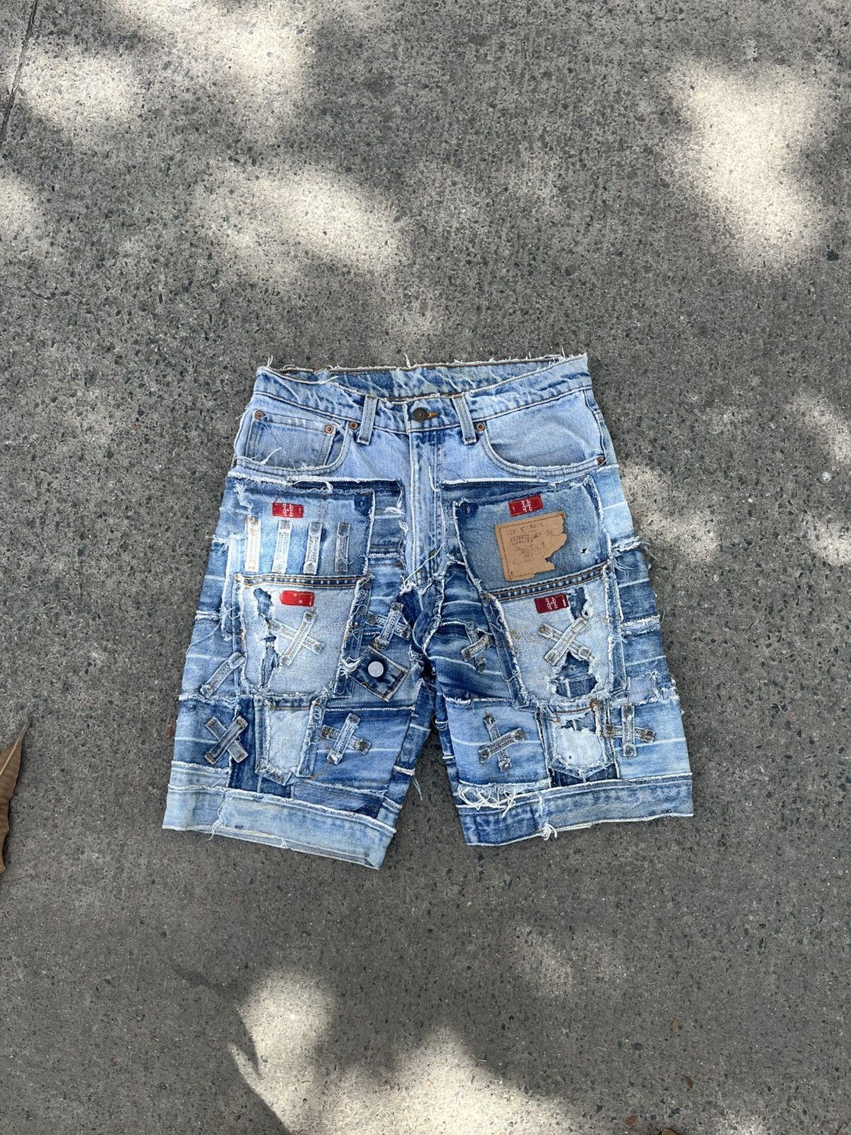 Levi's Vintage Clothing Rare Vintage Levi’s -Patchwork- Jorts Size US 32 / EU 48 - 1 Thumbnail