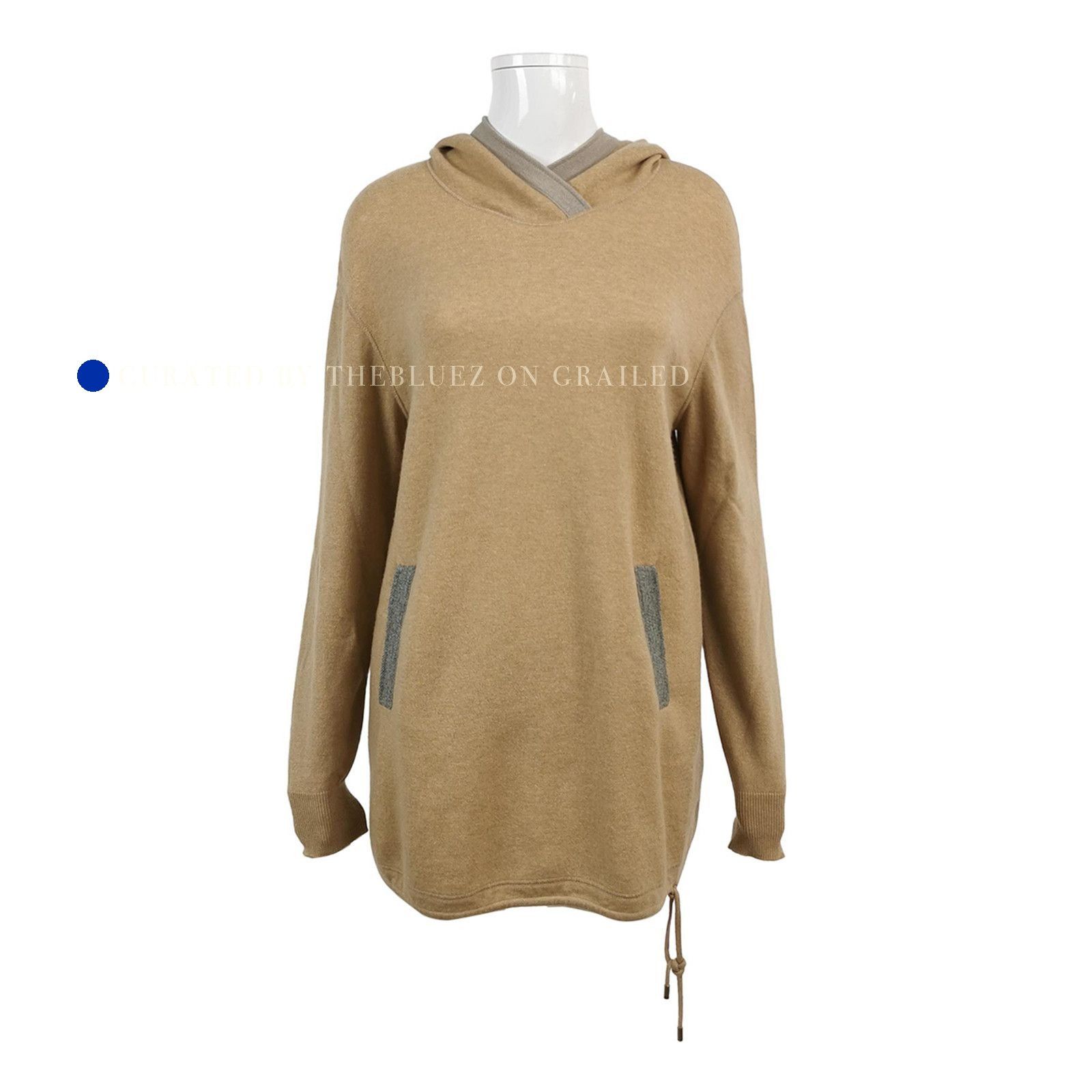Loro Piana Cashmere Hooded Sweater in Beige Size US S / EU 44-46 / 1 - 1 Thumbnail