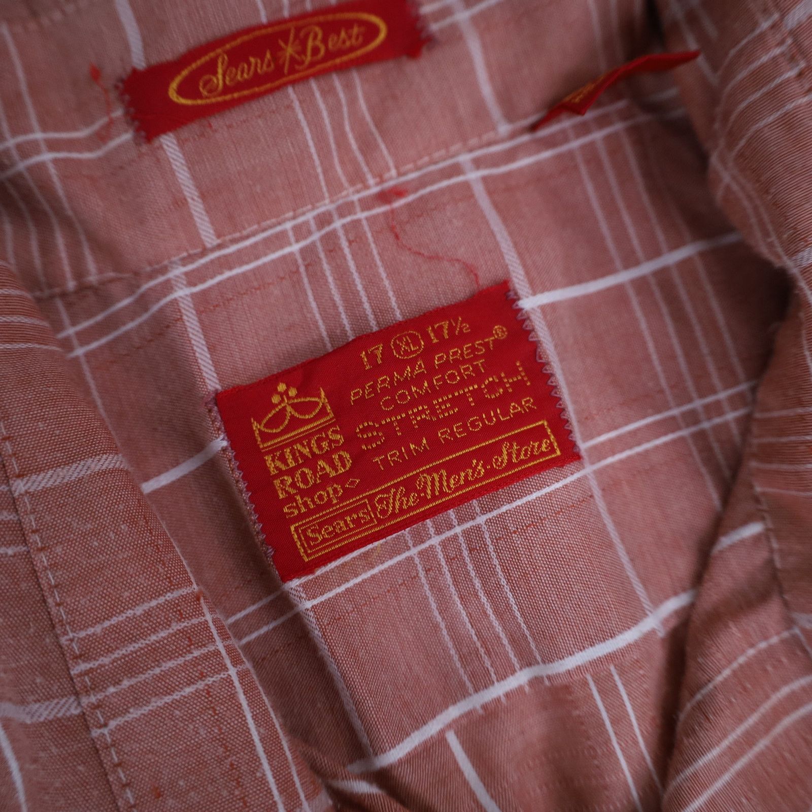 Sears × Vintage True VTG Sears Best Road King Perma Prest Button Up Shirt Size US XL / EU 56 / 4 - 7 Thumbnail