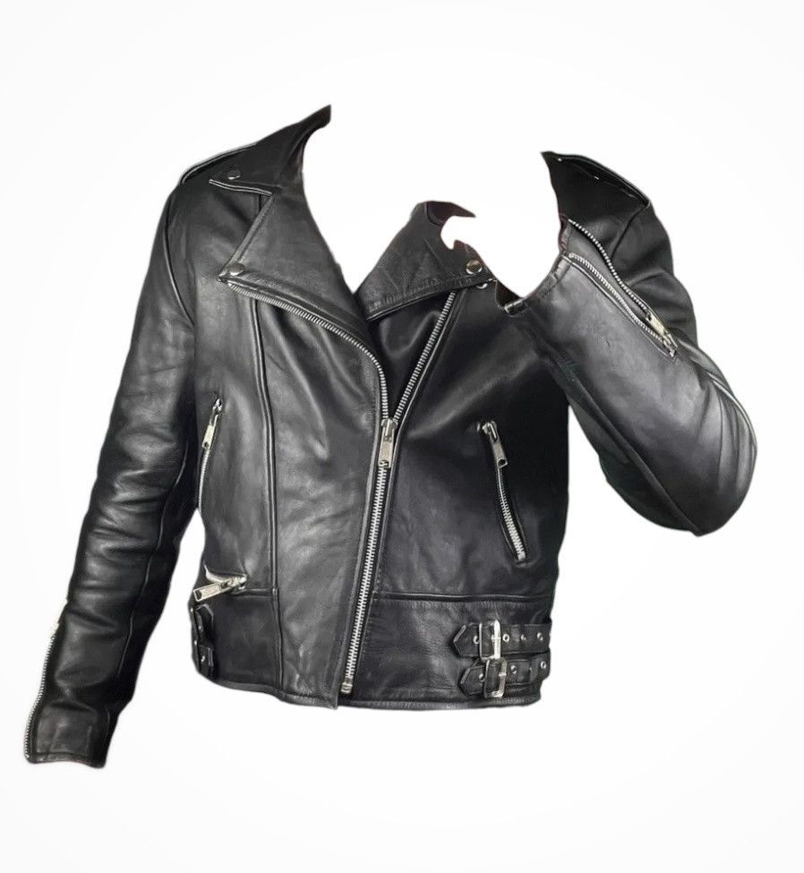 AMI Vintage genuine leather biker motorcycle jacket Ami London Size US L / EU 52-54 / 3 - 2 Thumbnail