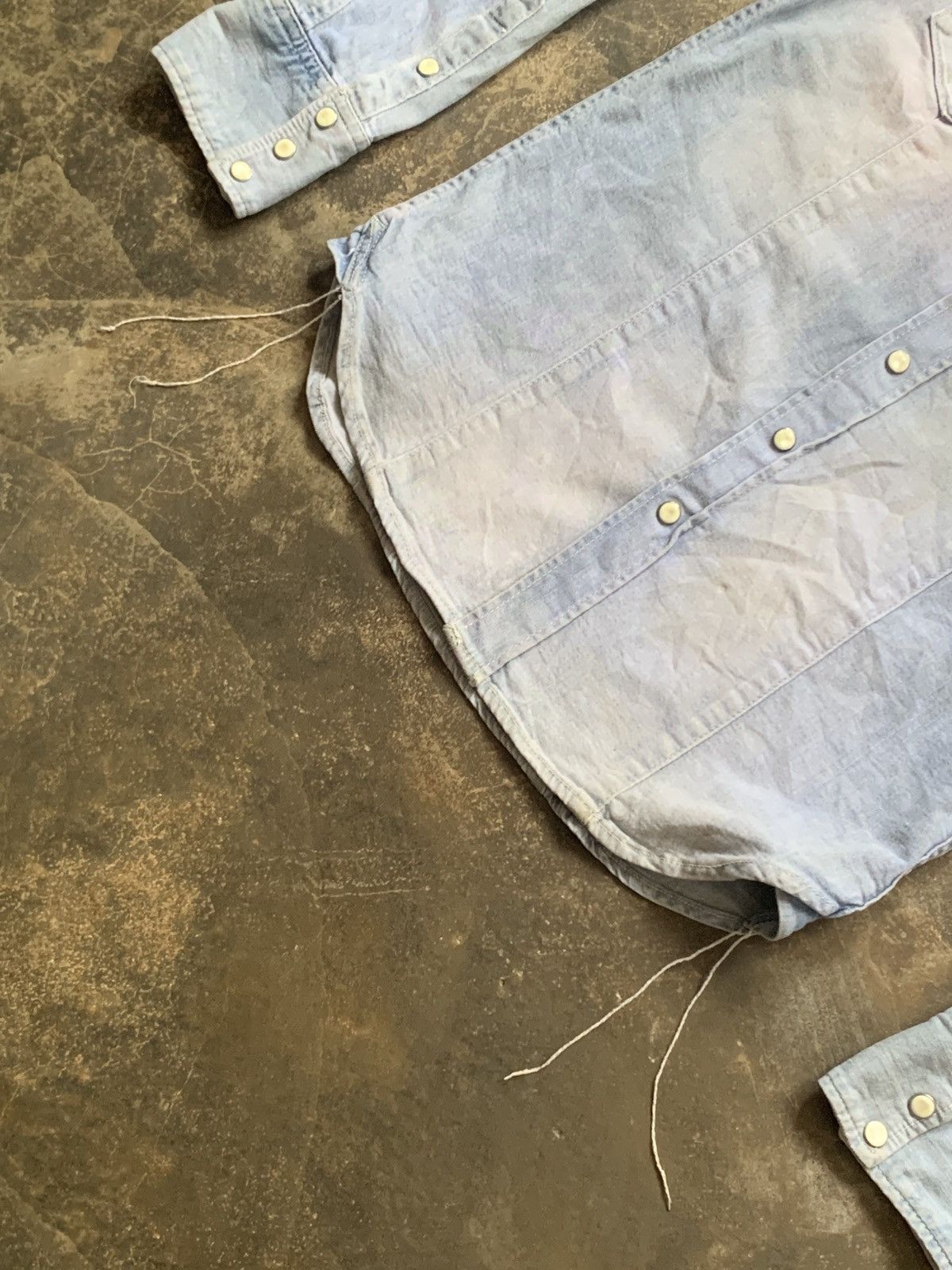 Vanquish Vanquish Western stretch denim shirt Size M / US 6-8 / IT 42-44 - 2 Thumbnail