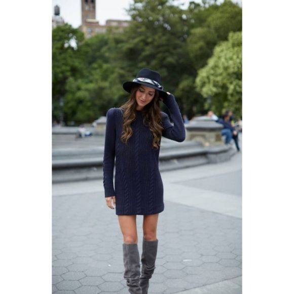 Treasure & Bond Treasure & Bond X Something Navy Sweater Dress Size M / US 6-8 / IT 42-44 - 1 Thumbnail