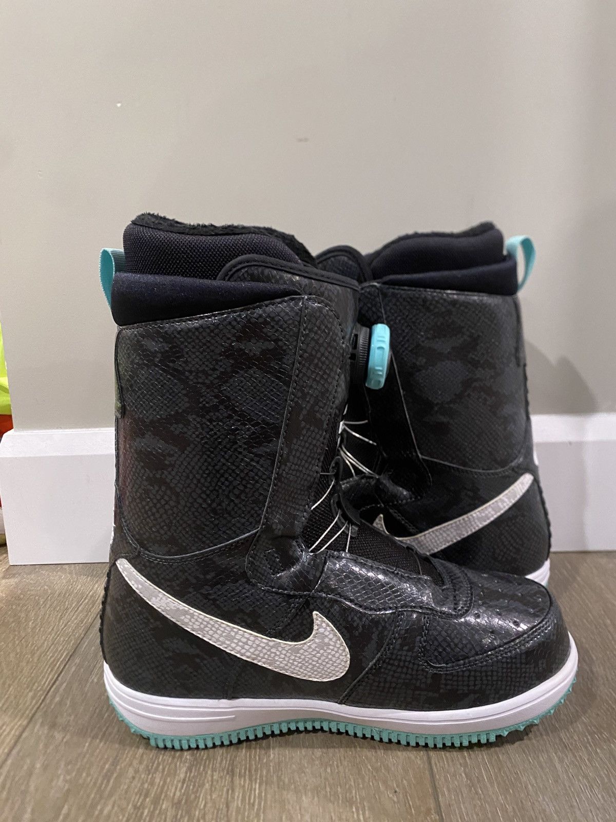 Nike Nike Zoom Force 1 X Double BOA Snowboard Boots Grey & Teal Size US 7.5 / IT 37.5 - 4 Thumbnail
