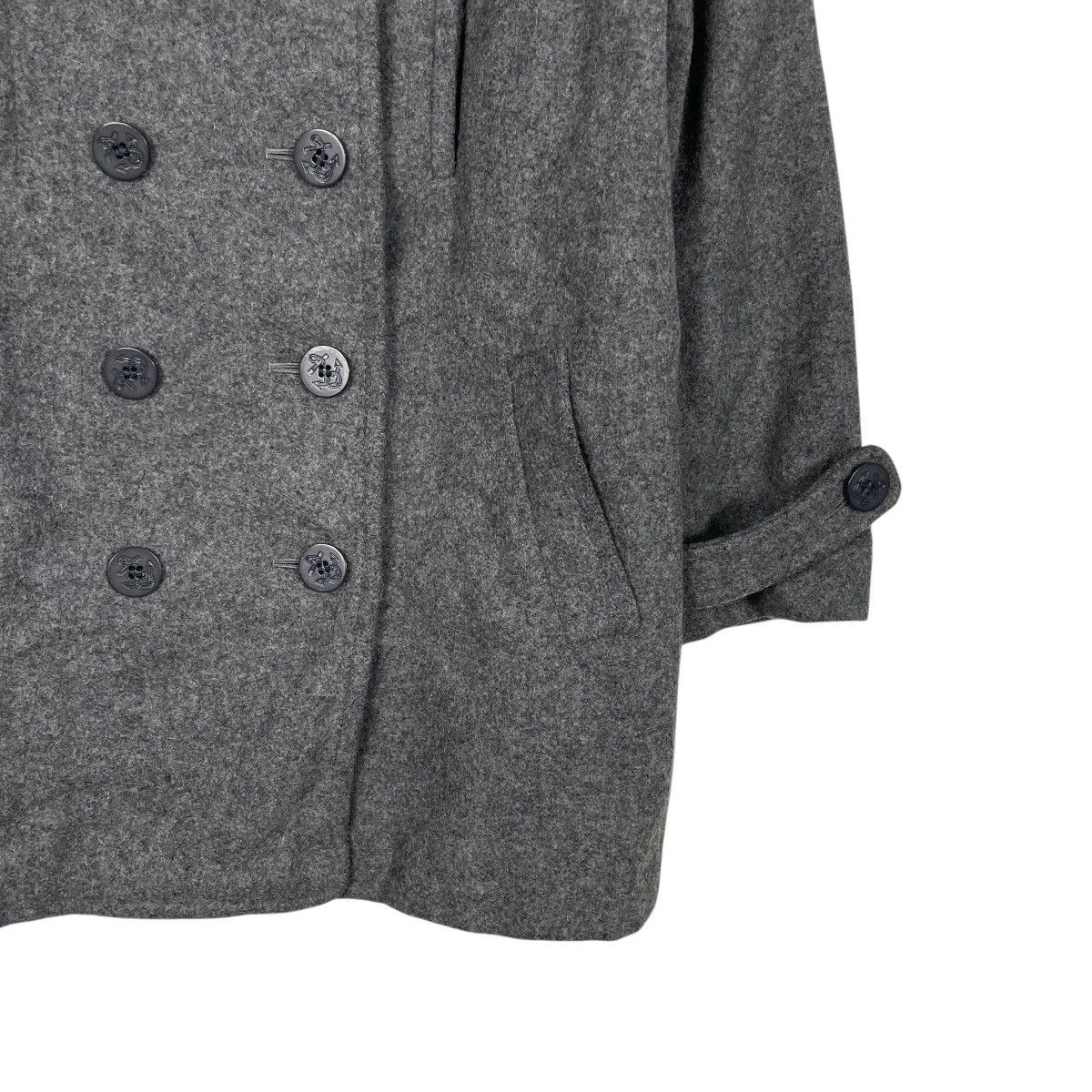 Japanese Brand Ascot Double Breasted Wool Coat Size M / US 6-8 / IT 42-44 - 4 Thumbnail