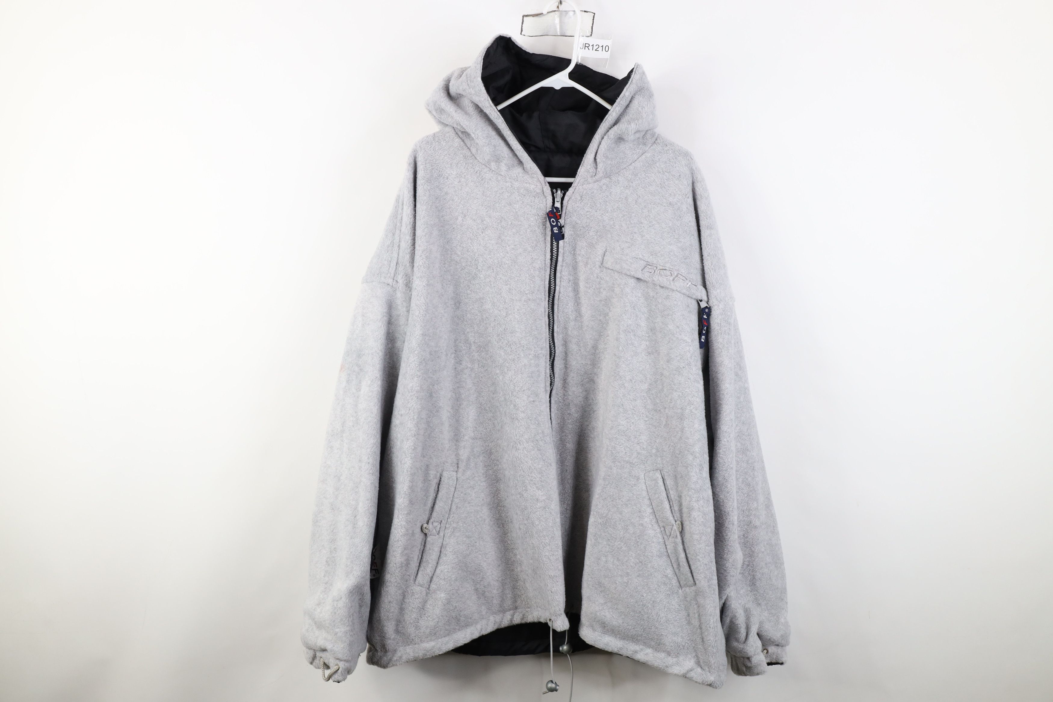 Vintage Deadstock Vintage 90s Streetwear Reversible Hooded Jacket Size US XXL / EU 58 / 5 - 1 Thumbnail