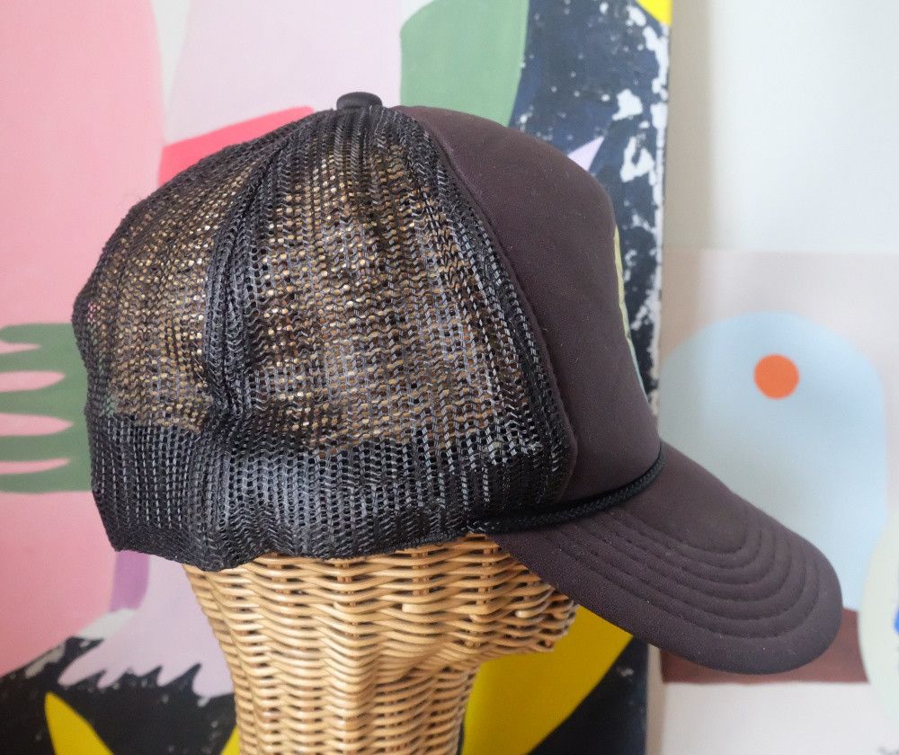 Otto Smiley Otto Trucker Cap Black Tie Dye Graphic Size ONE SIZE - 7 Thumbnail