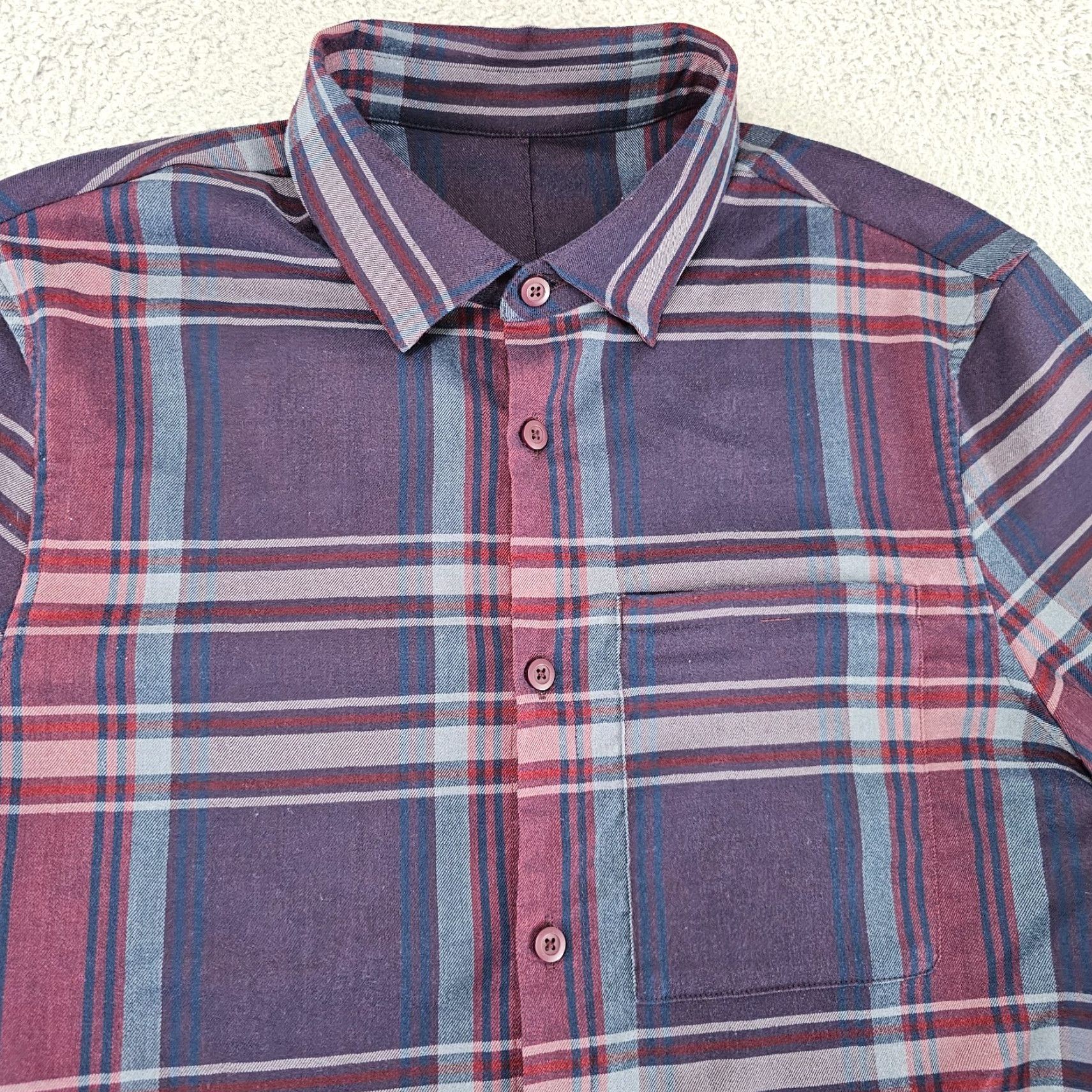 Lululemon Lululemon Shirt Mens Small Red Plaid Knit Cotton Long Sleeve Button Up Size US S / EU 44-46 / 1 - 2 Thumbnail