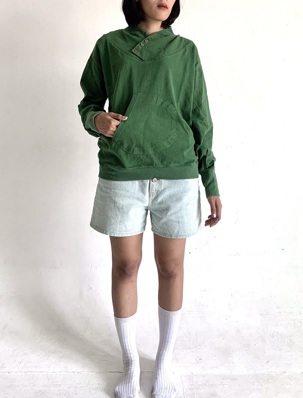 Japanese Brand × Vintage Vintage sweatshirt popover Japanese Size M / US 6-8 / IT 42-44 - 1 Thumbnail