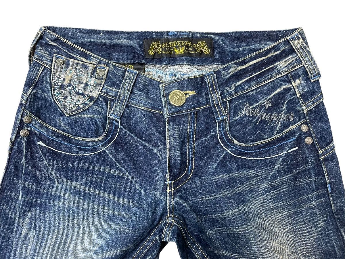 Japanese Brand Vintage Red Pepper Style By LBD Flare Jeans Streetwear Size US 31 - 5 Thumbnail