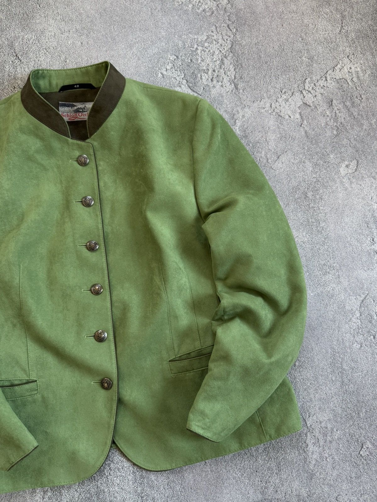 Designer Schlob Orth by allwerk 42size blazer jacket suede style Size M / US 6-8 / IT 42-44 - 4 Thumbnail