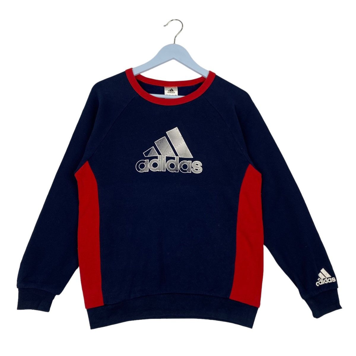 Adidas × Vintage Vintage Adidas Printed Logo Crewneck Sweatshirt Size US M / EU 48-50 / 2 - 1 Thumbnail