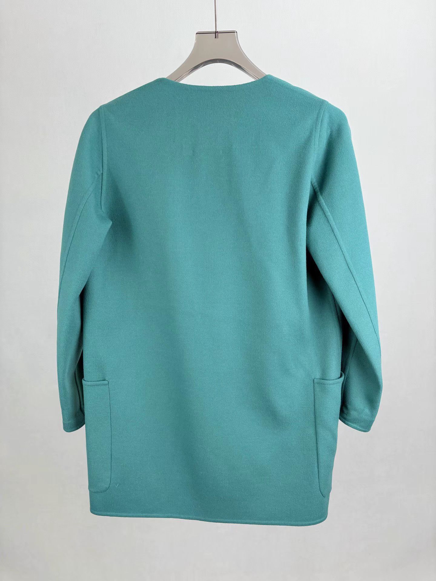 Max Mara MAXMARA Lake Green Wool Coat Size XXS / US 00 / IT 34 - 2 Thumbnail