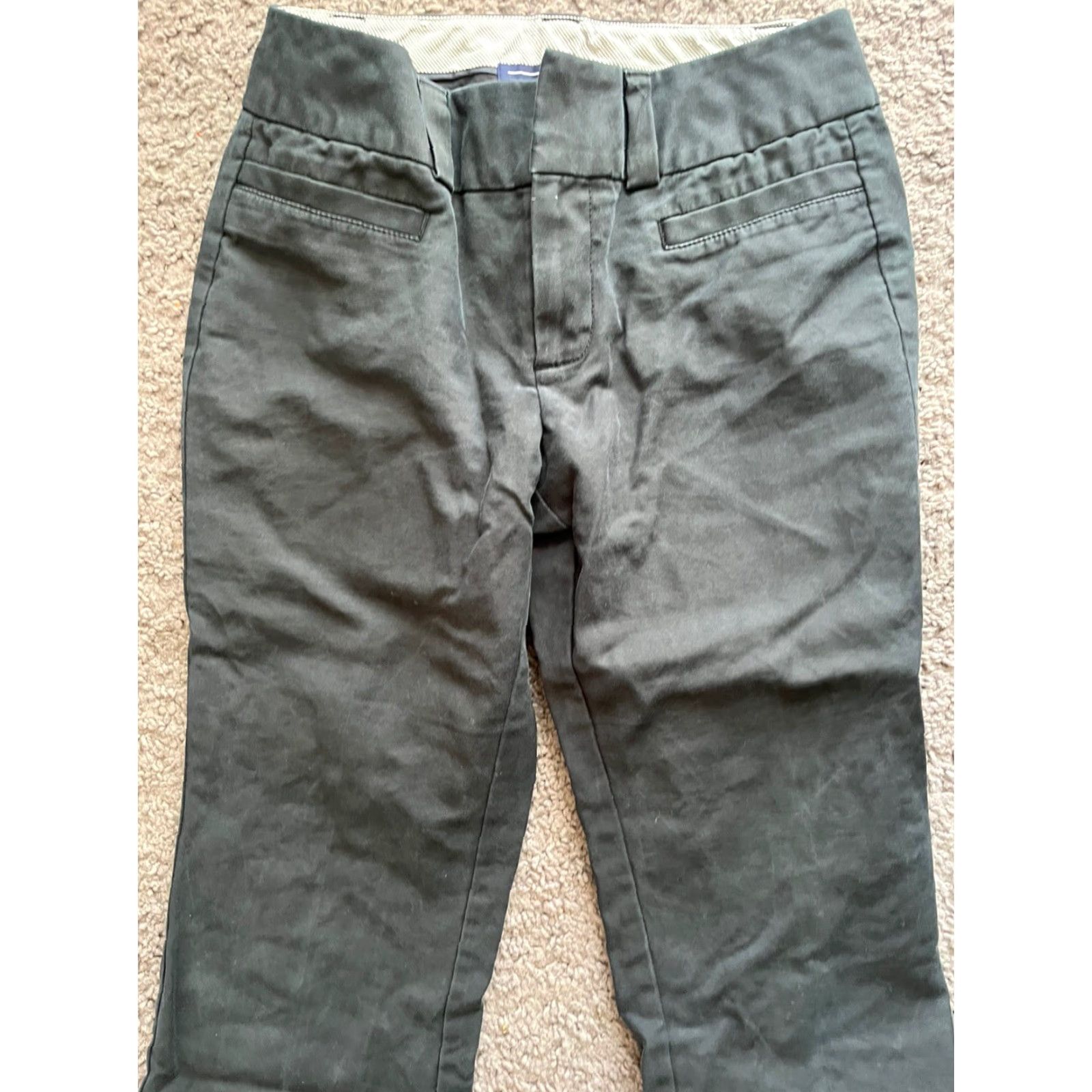 Gap Gap Pants Women's Size 2 Ankle Black Stretch Bootcut Denim Cotton Blend Solid Zip Womens Size 26" / US 2 / IT 38 - 3 Thumbnail