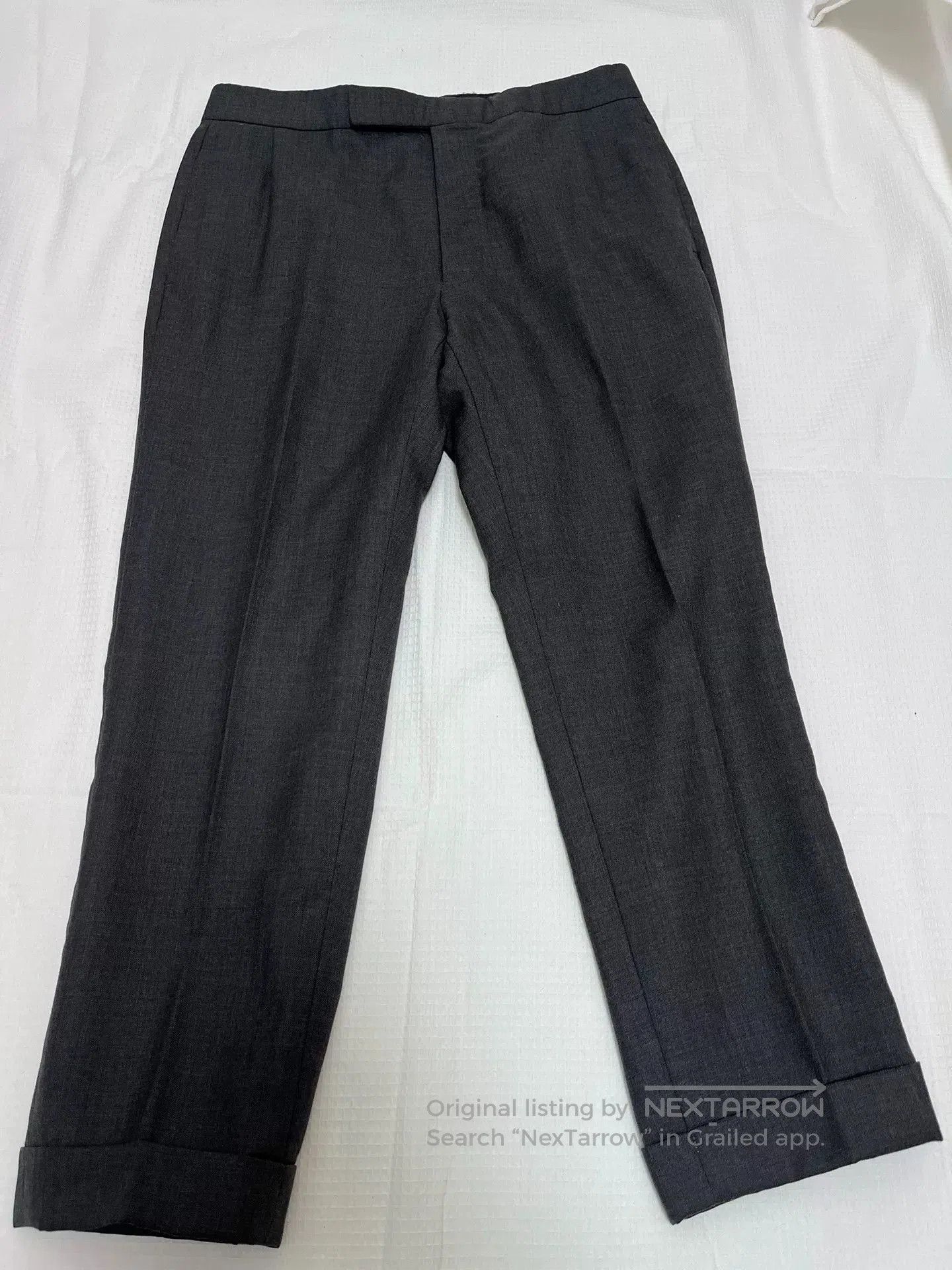 Thom Browne Thom Browne Gray Cropped Trousers Size 1. Size US 26 / EU 42 - 1 Thumbnail