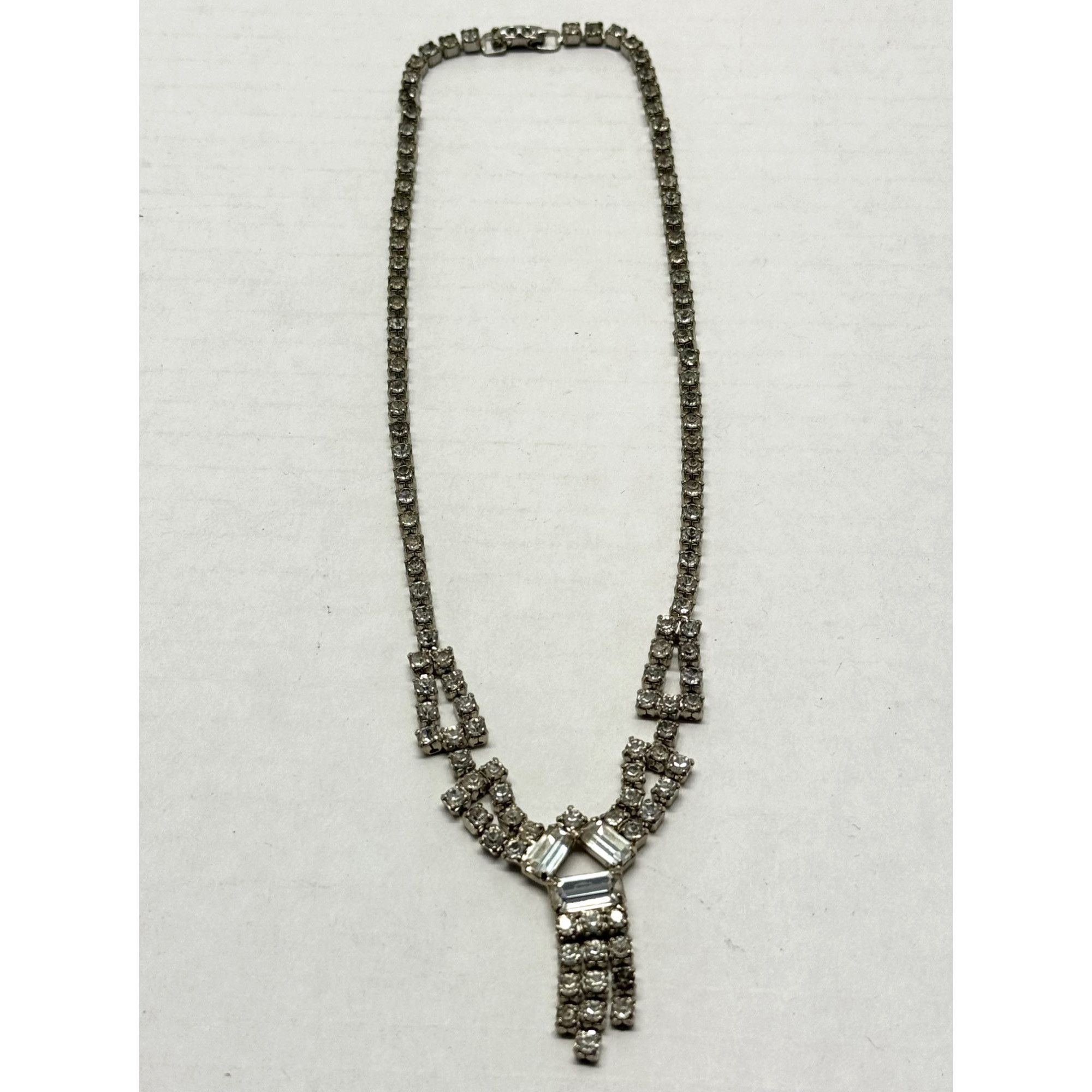 Vintage Vintage glass rhinestone collar necklace Size ONE SIZE - 1 Thumbnail