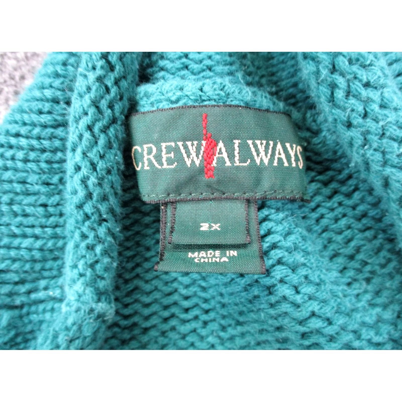 J.Crew Vintage J.Crew Sweater Women 2X Oarsman Roll Neck Heavy Chunky Knit Fisherman Size XXL / US 16-18 / IT 52-54 - 6 Thumbnail