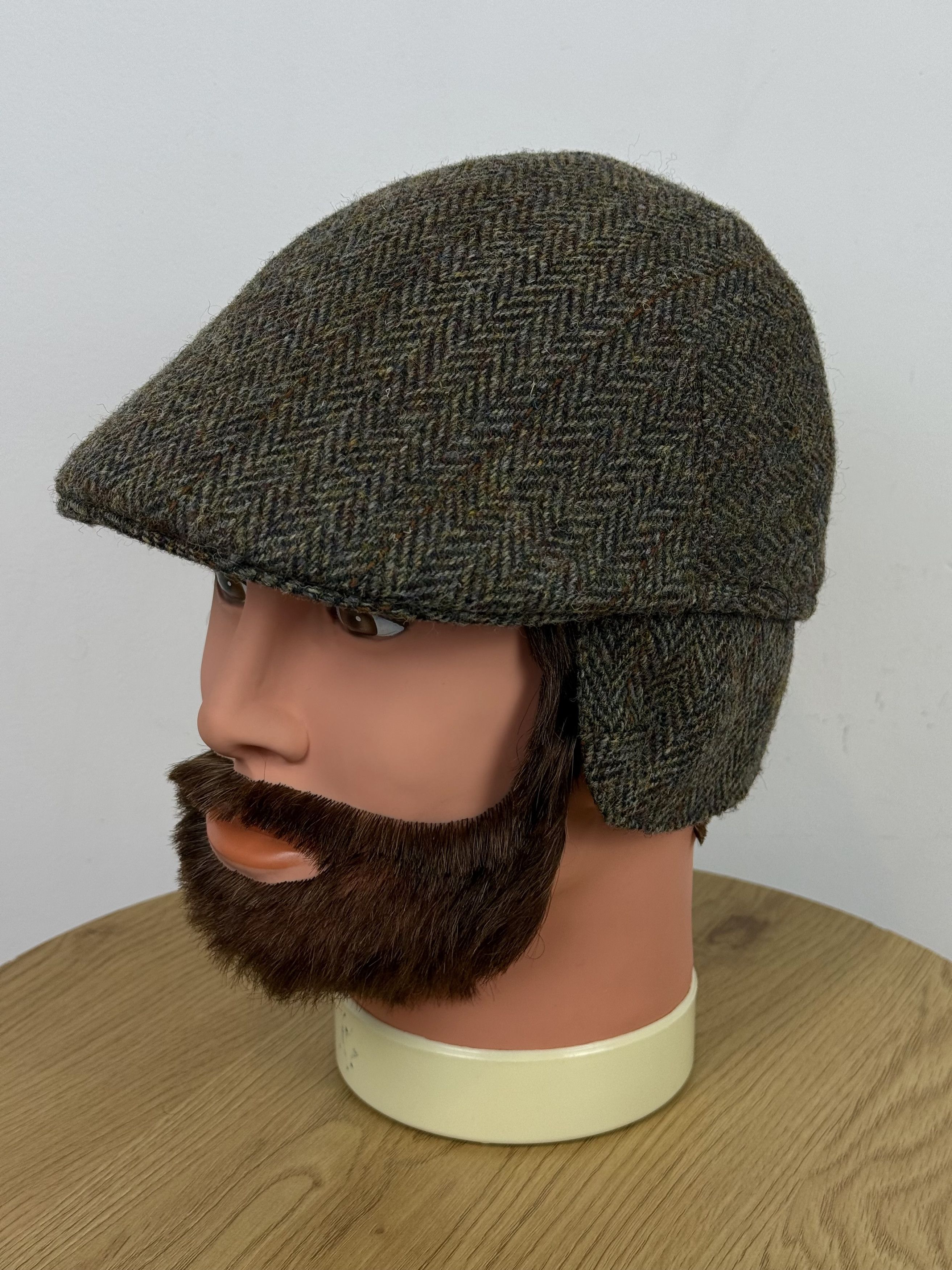 Harris Tweed Harris Tweed Flat Cap Forest Winter Wool Size ONE SIZE - 4 Thumbnail