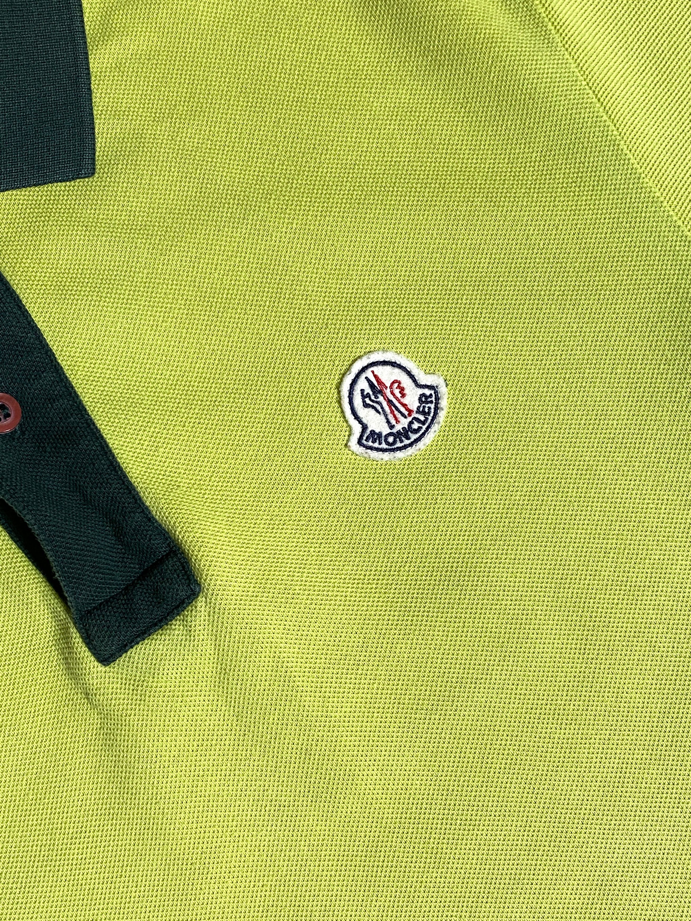 Moncler Moncler Polo Shirt Lime Green 52 Big Logo Patch Tee T-Shirt Size US M / EU 48-50 / 2 - 7 Thumbnail