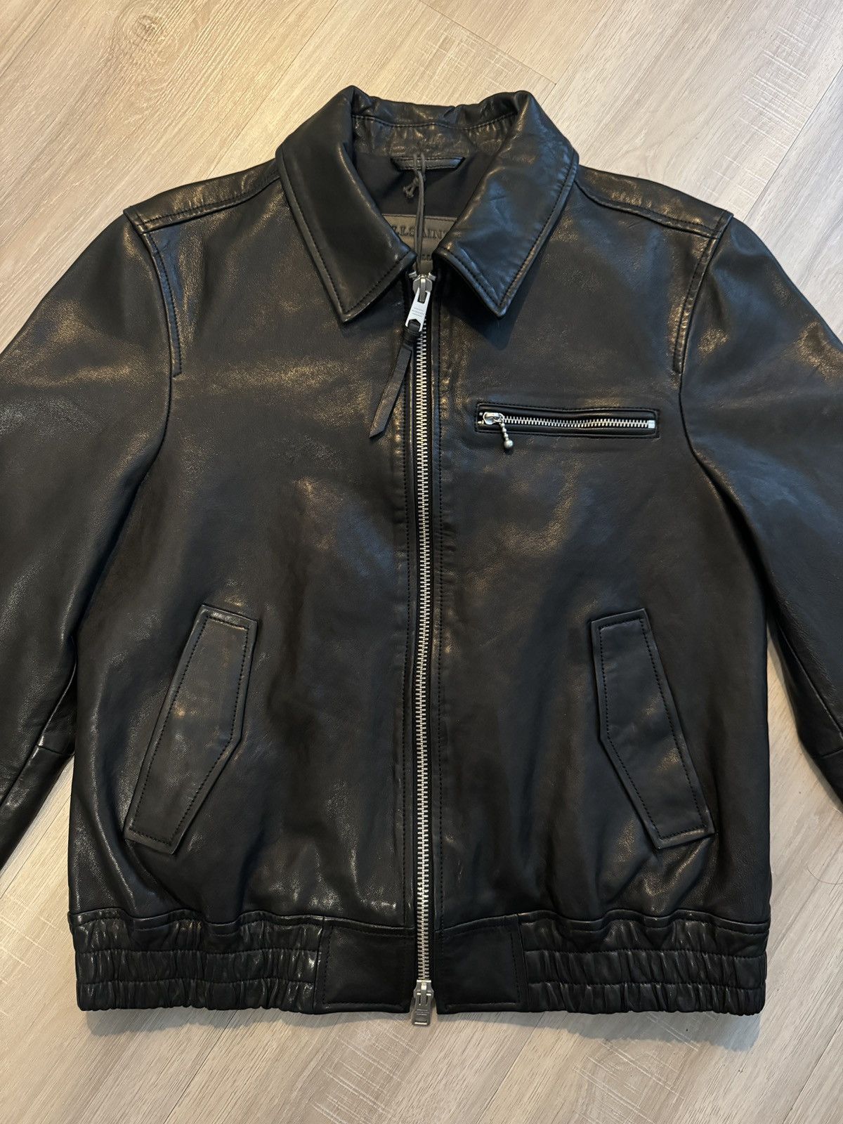 Allsaints GINO LEATHER JACKET | Grailed
