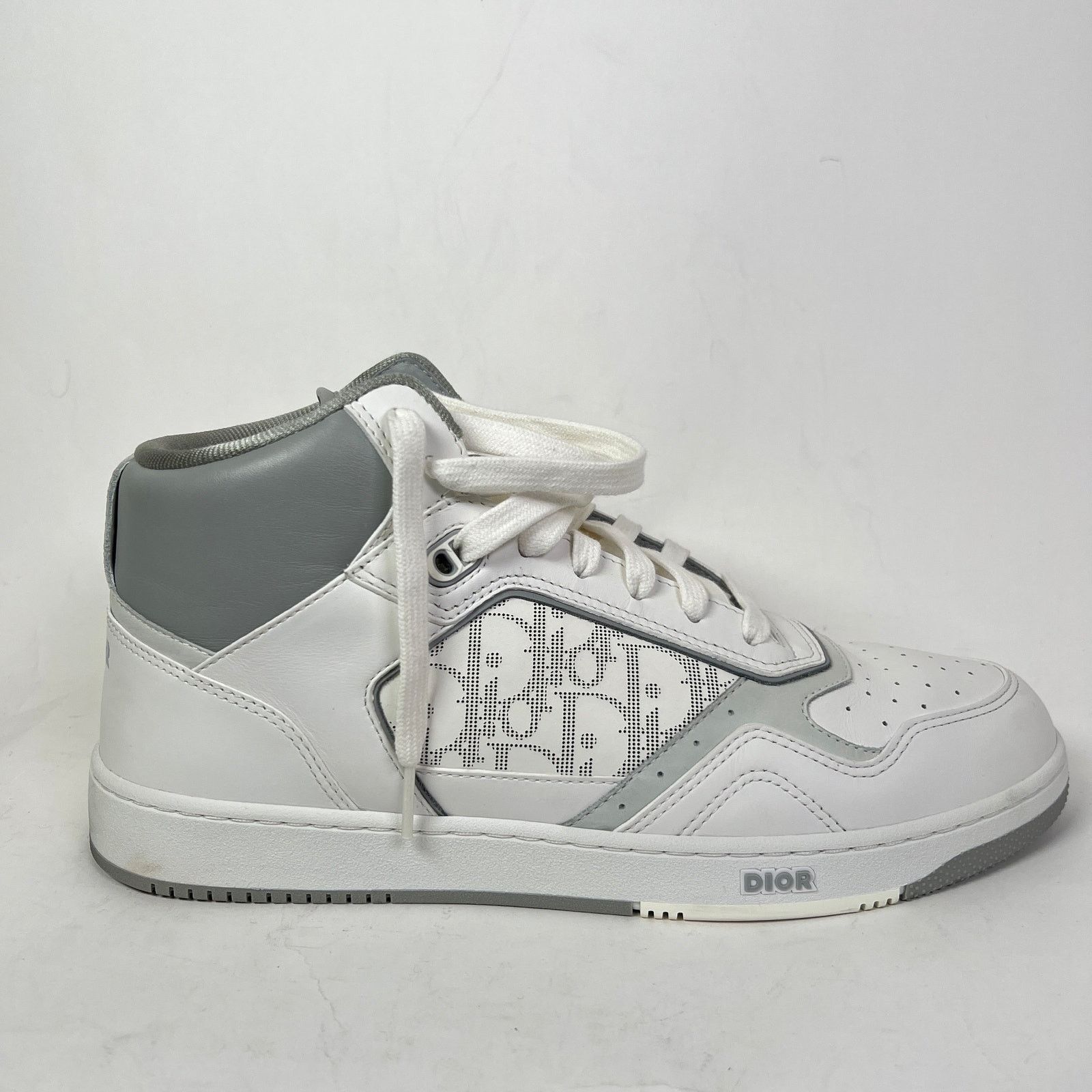 Dior Dior B27 White/Grey Oblique Uptown Mid-Top Sneaker Size 45 Size US 12 / EU 45 - 1 Thumbnail