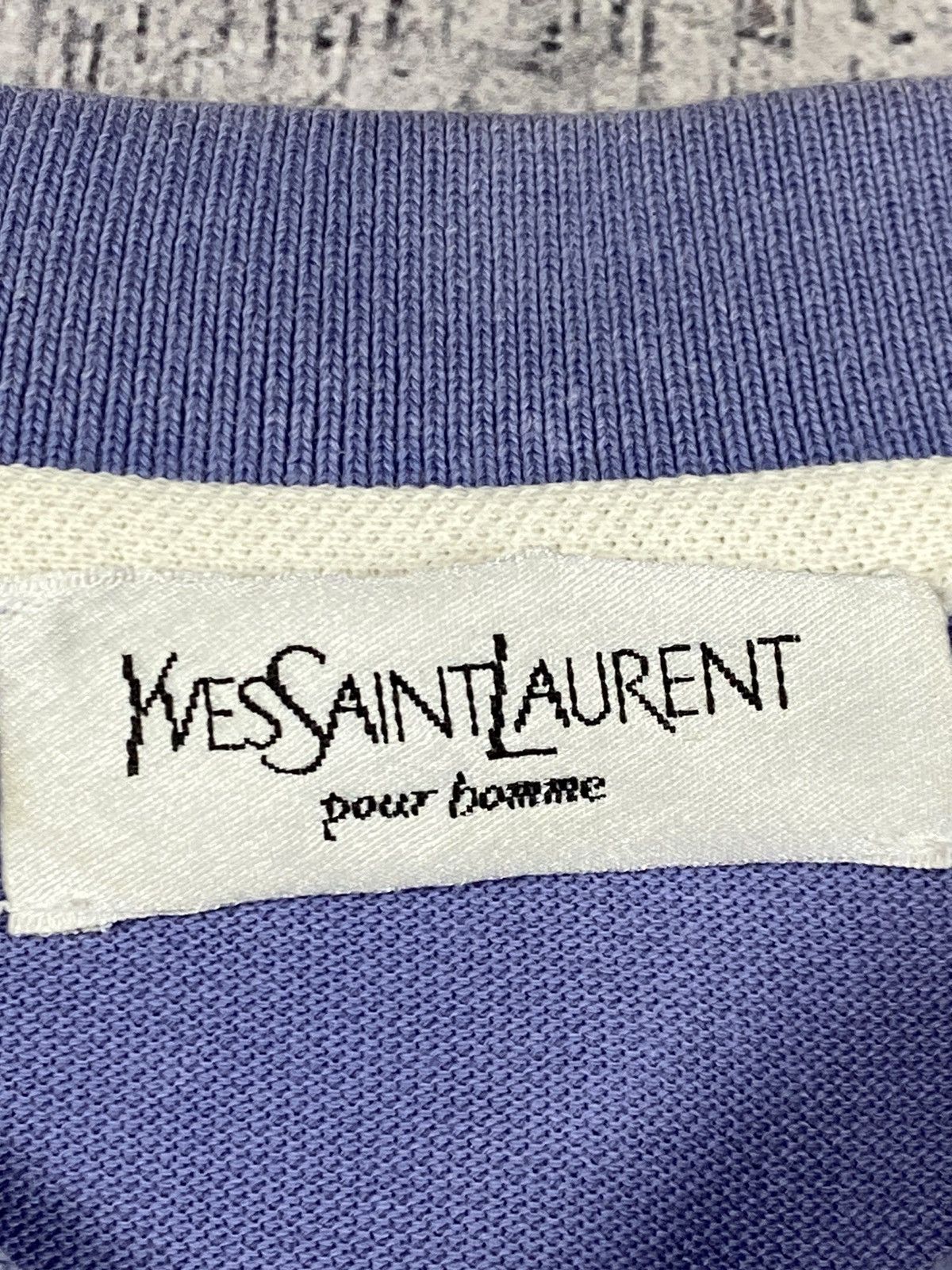 Vintage Vintage Yves Saint Laurent Polo Shirt Size US L / EU 52-54 / 3 - 13 Thumbnail