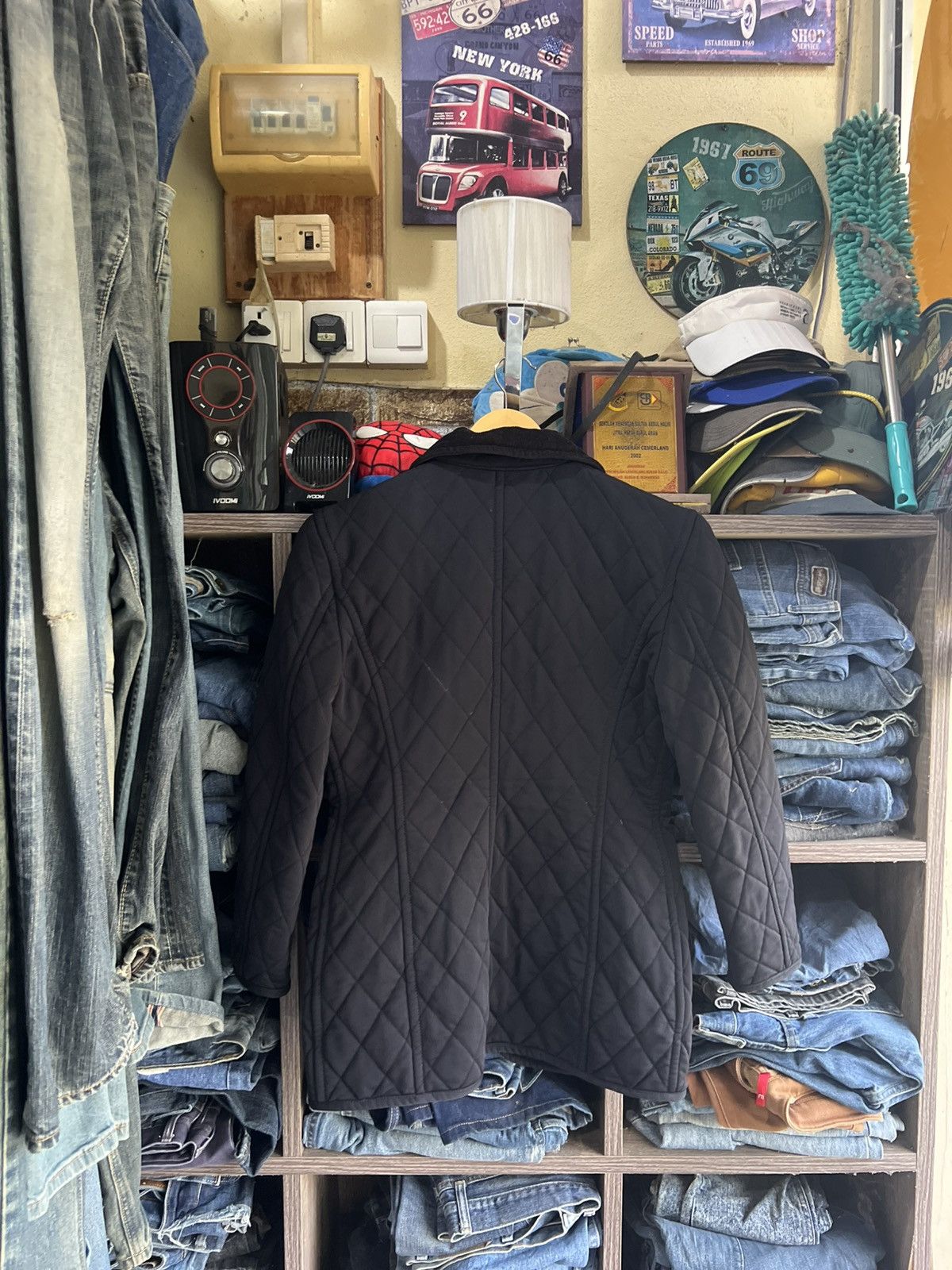 Other 🔥Rena Lange Jeans 4 Pockets Quilted Jacket Size S / US 4 / IT 40 - 2 Thumbnail