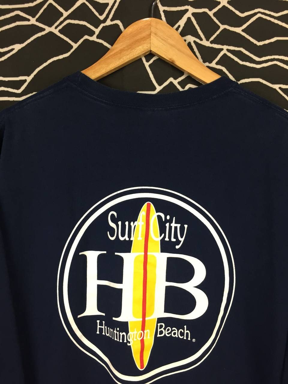 Vintage Vtg Surf City Huntington Beach Board Logo Longsleeve Tee Size US XL / EU 56 / 4 - 3 Thumbnail