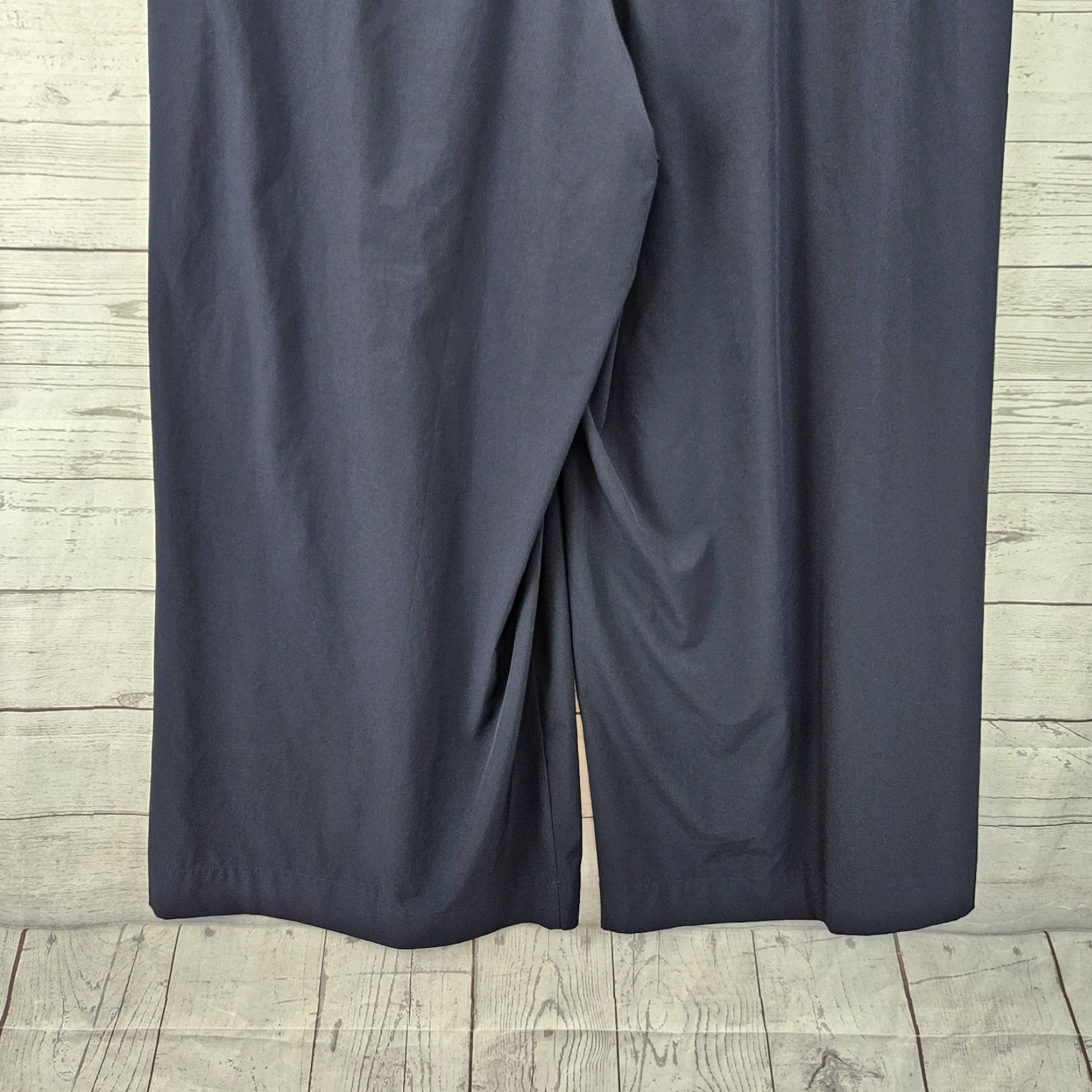 Athleta Athleta Womens Brooklyn Heights Wide Leg Pants Sz 22 Blue Pull On Zip Pockets Size 40" / US 18 - 5 Thumbnail