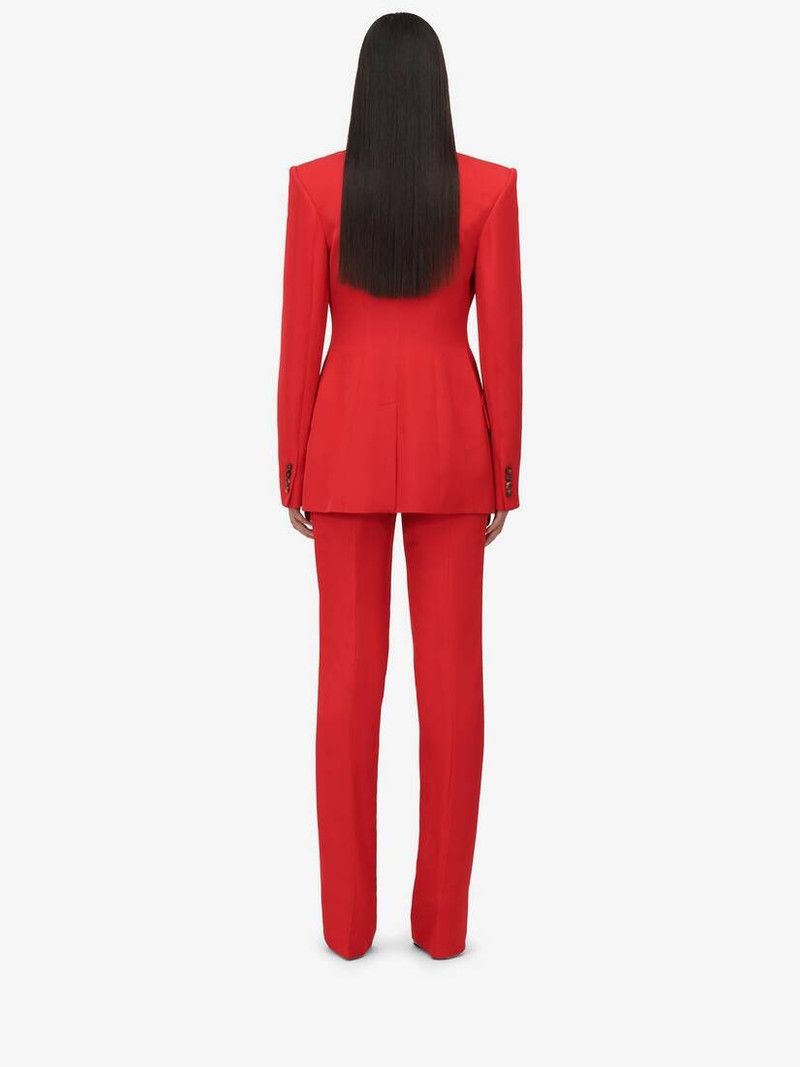 Alexander McQueen o1srvl11e0326 Single-Breasted Jacket in Red Size XL / US 12-14 / IT 48-50 - 5 Thumbnail