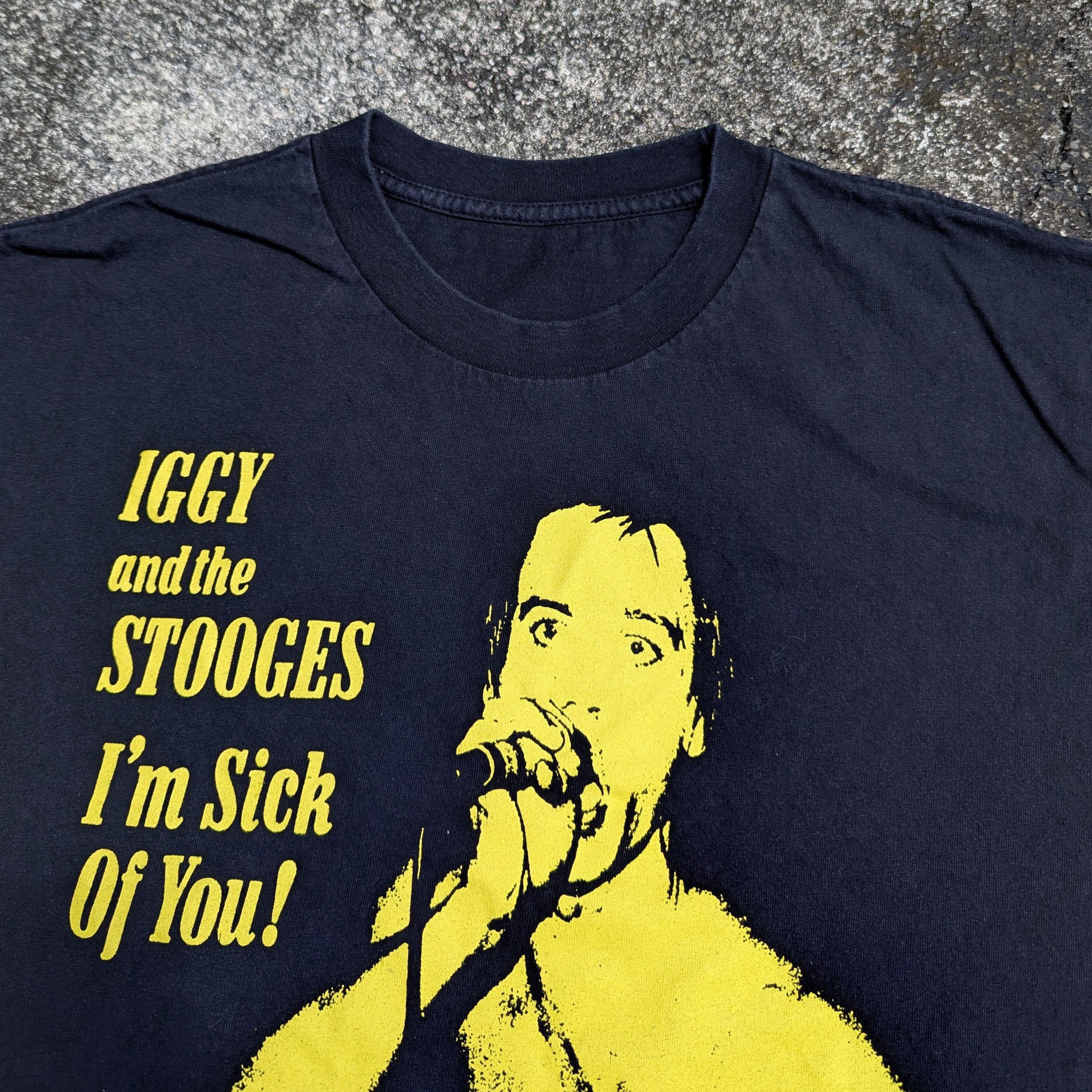 Band Tees Vintage Iggy Pop And The Stooges Band “Im Sick Of You” Tee Size US XL / EU 56 / 4 - 3 Thumbnail