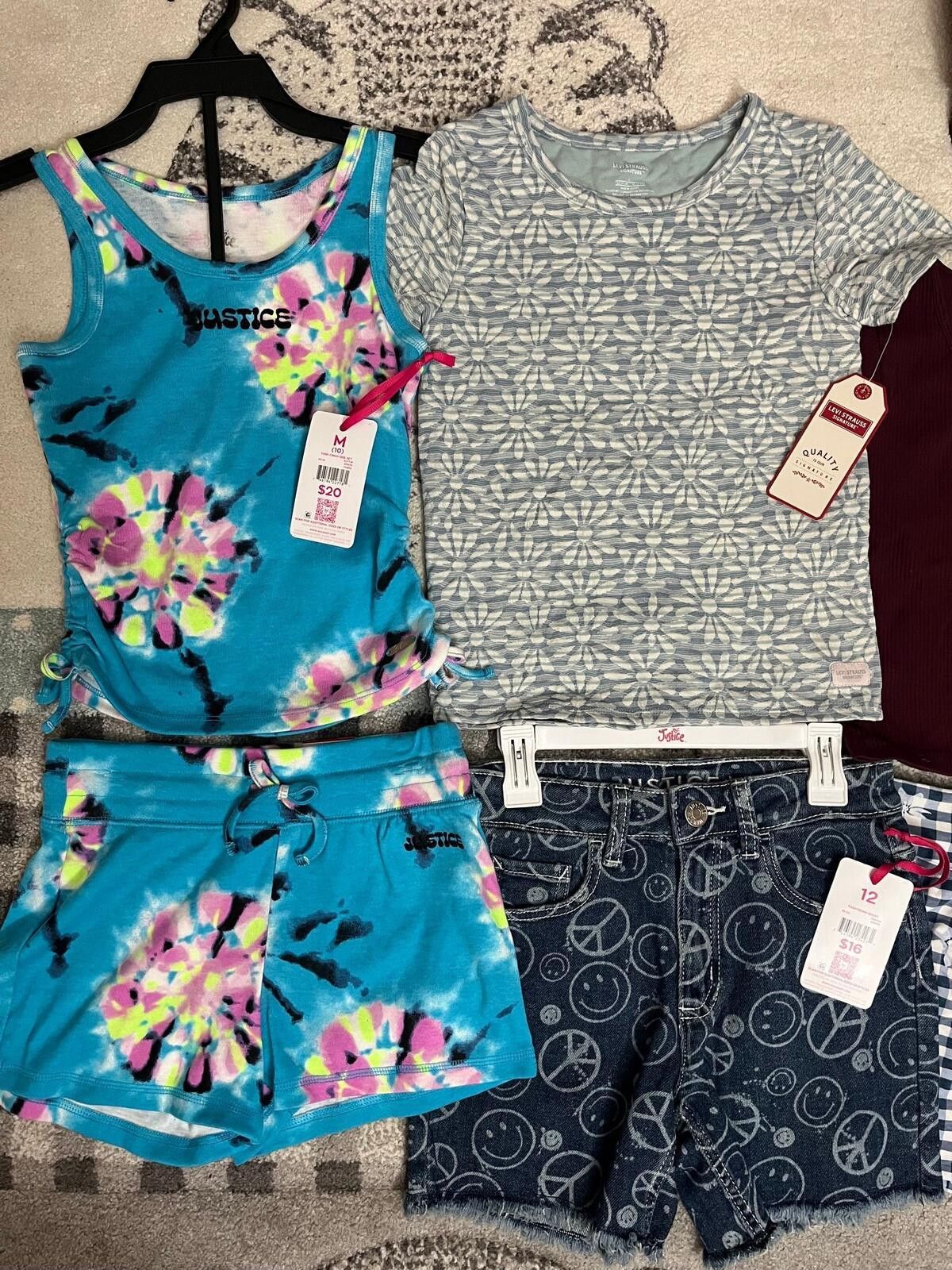Other Girls Size 10-12 Bundle Justice Set Summer Outfit Lot Mixed Size ONE SIZE - 3 Thumbnail
