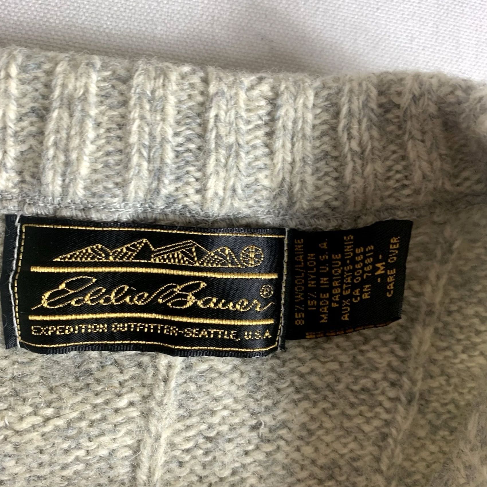 Eddie Bauer VINTAGE Eddie Bauer Knit Sweater Vest Men’s Medium Wool Blend Gray USA 90s Classic Outdoor All Seasons Knit Vest Mens Size US M / EU 48-50 / 2 - 2 Thumbnail