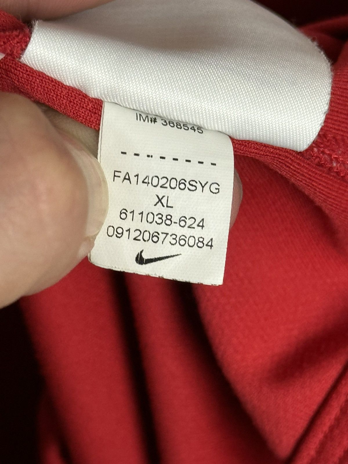 Nike Manchester United 14/15 Home Football Long Sleeve Jersey Size US XL / EU 56 / 4 - 13 Thumbnail