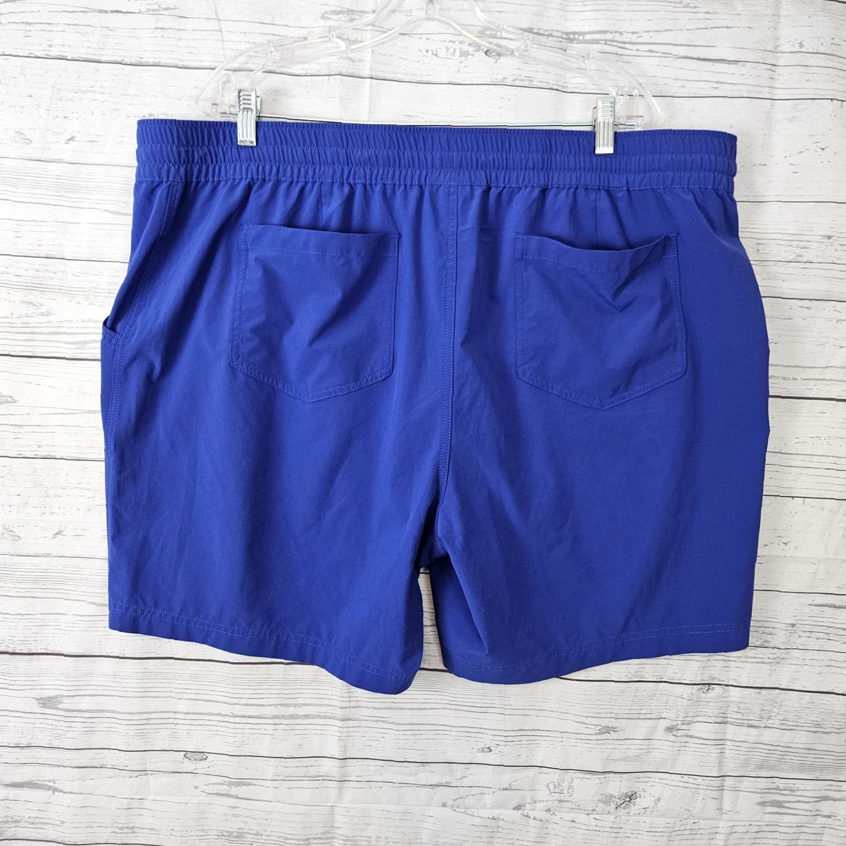 Vintage Duluth Womens Ultralite Performance Shorts Sz 2XL Blue Drawstring High Rise Athletic 2XL Womens Blue Short Size 40" / US 18 - 2 Thumbnail