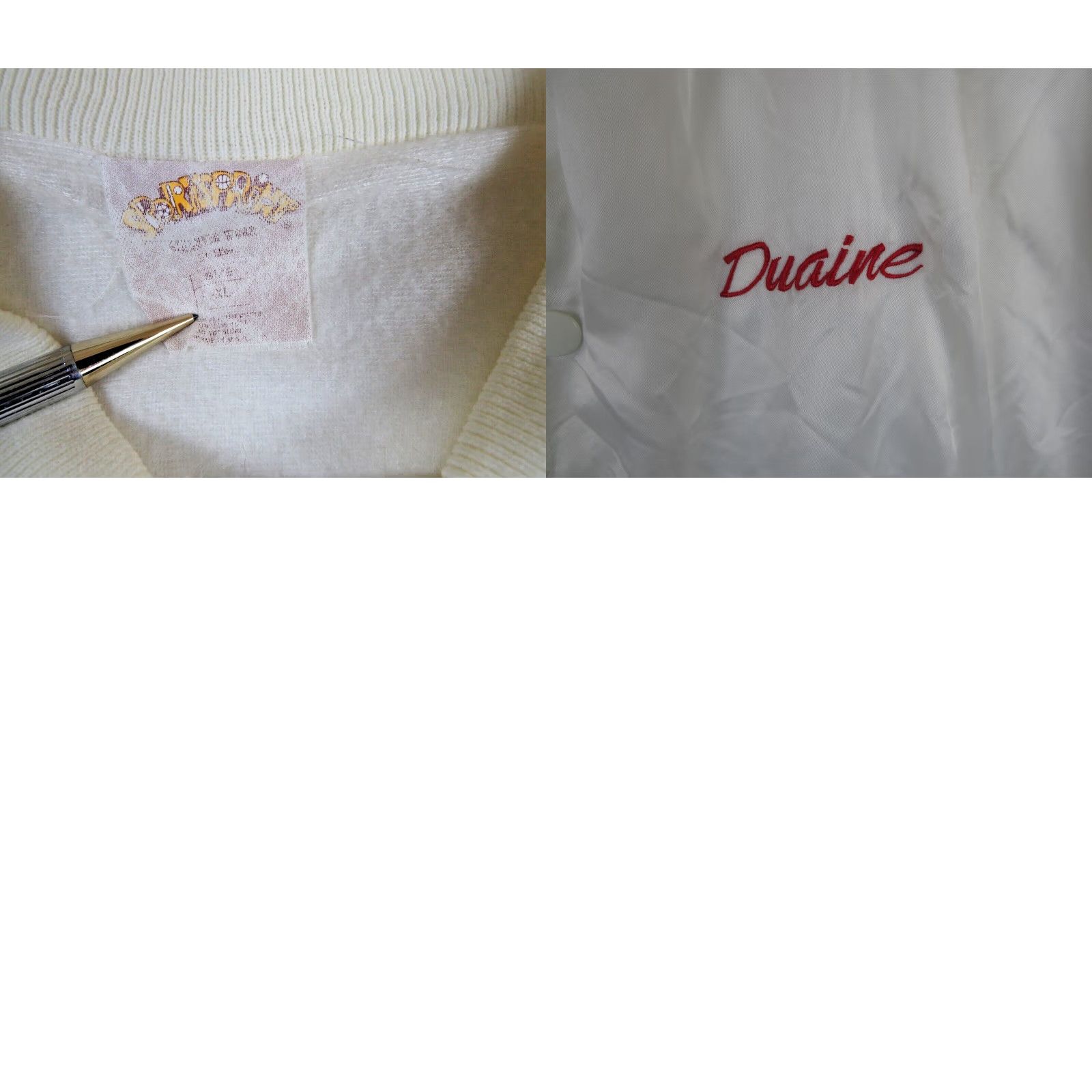 Vintage VINTAGE Sportsprint Jacket Bomber XL USA Men White Satin Lined USA Classic Car Truck Show Theme 90s Size US XL / EU 56 / 4 - 8 Thumbnail